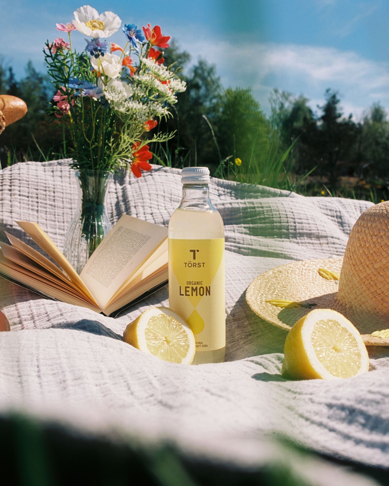 Brand content creation for Törst summer campaign photographed on film, analogue photographer in Stockholm, Sweden