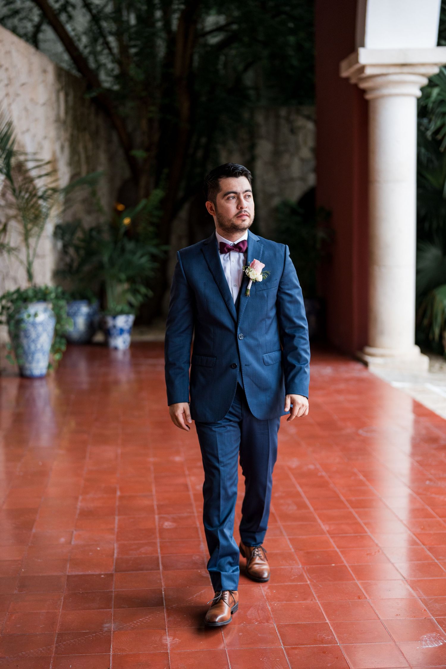 Boda en el parque Xcaret retrato de la novia