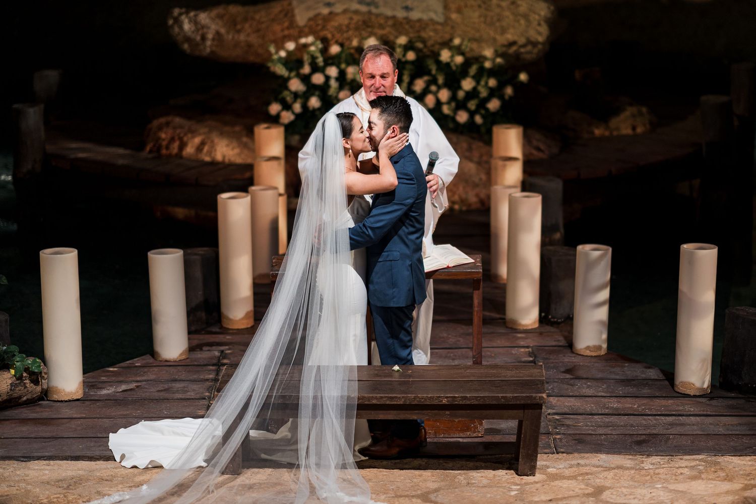 boda en capilla del parque Xcaret