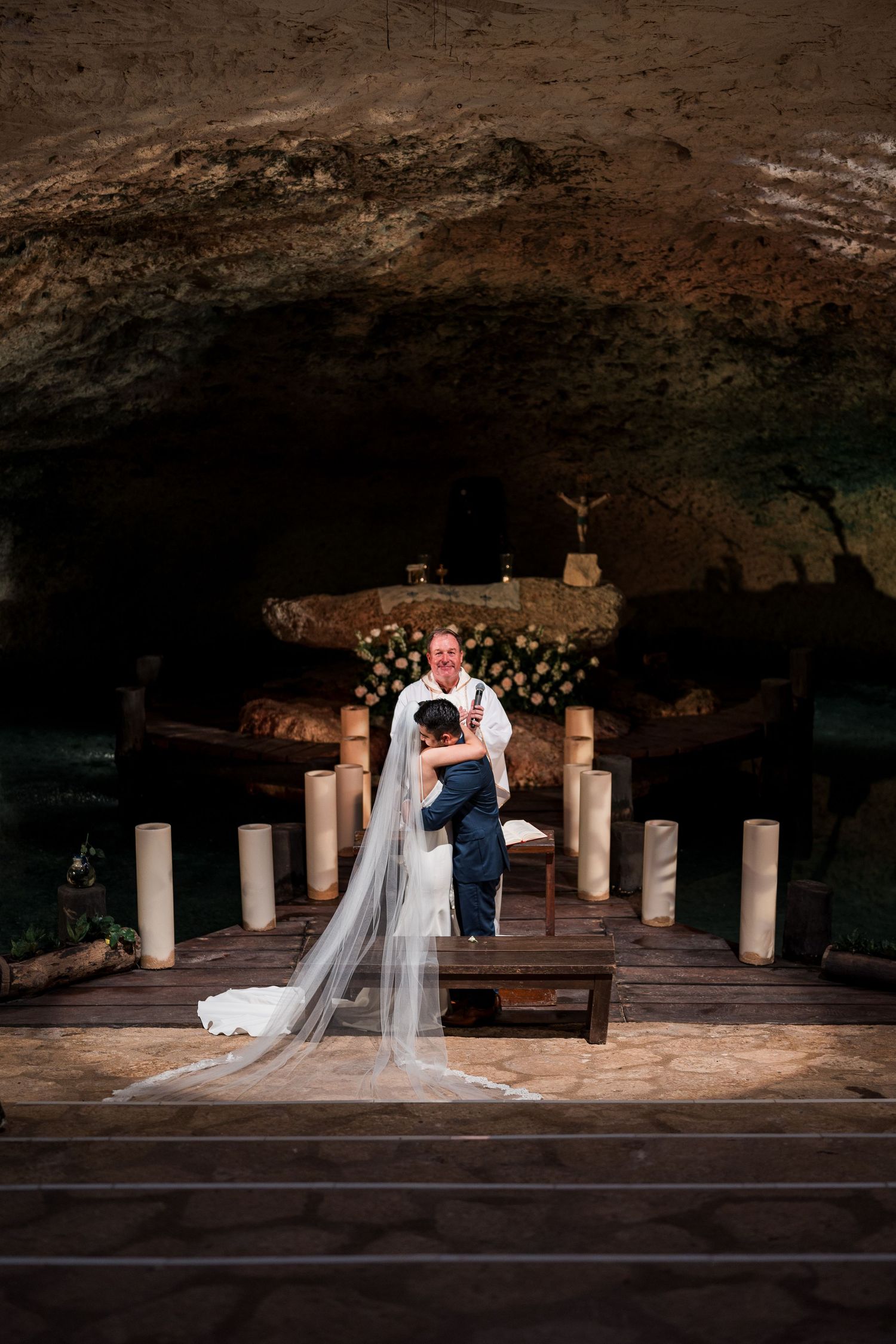 boda en capilla del parque Xcaret