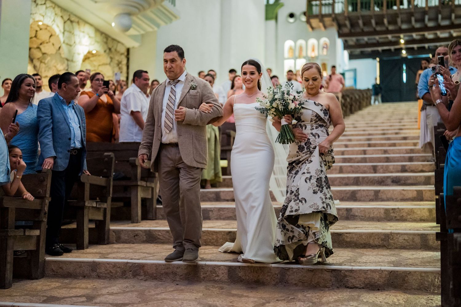 boda católica en capilla del parque Xcaret