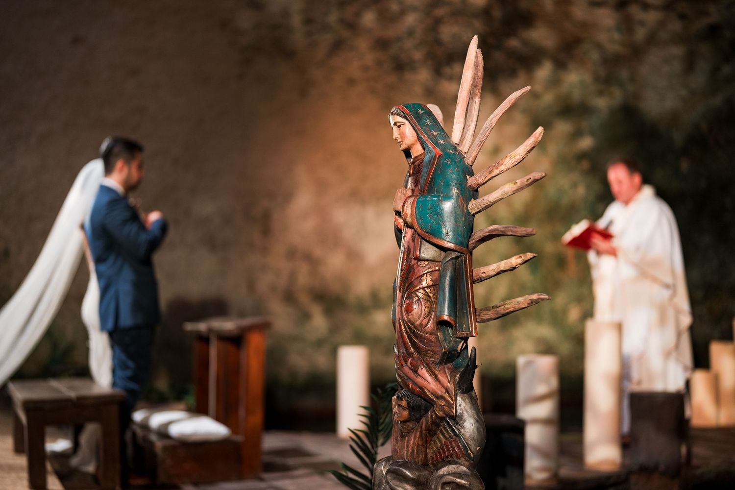 boda en capilla del parque Xcaret