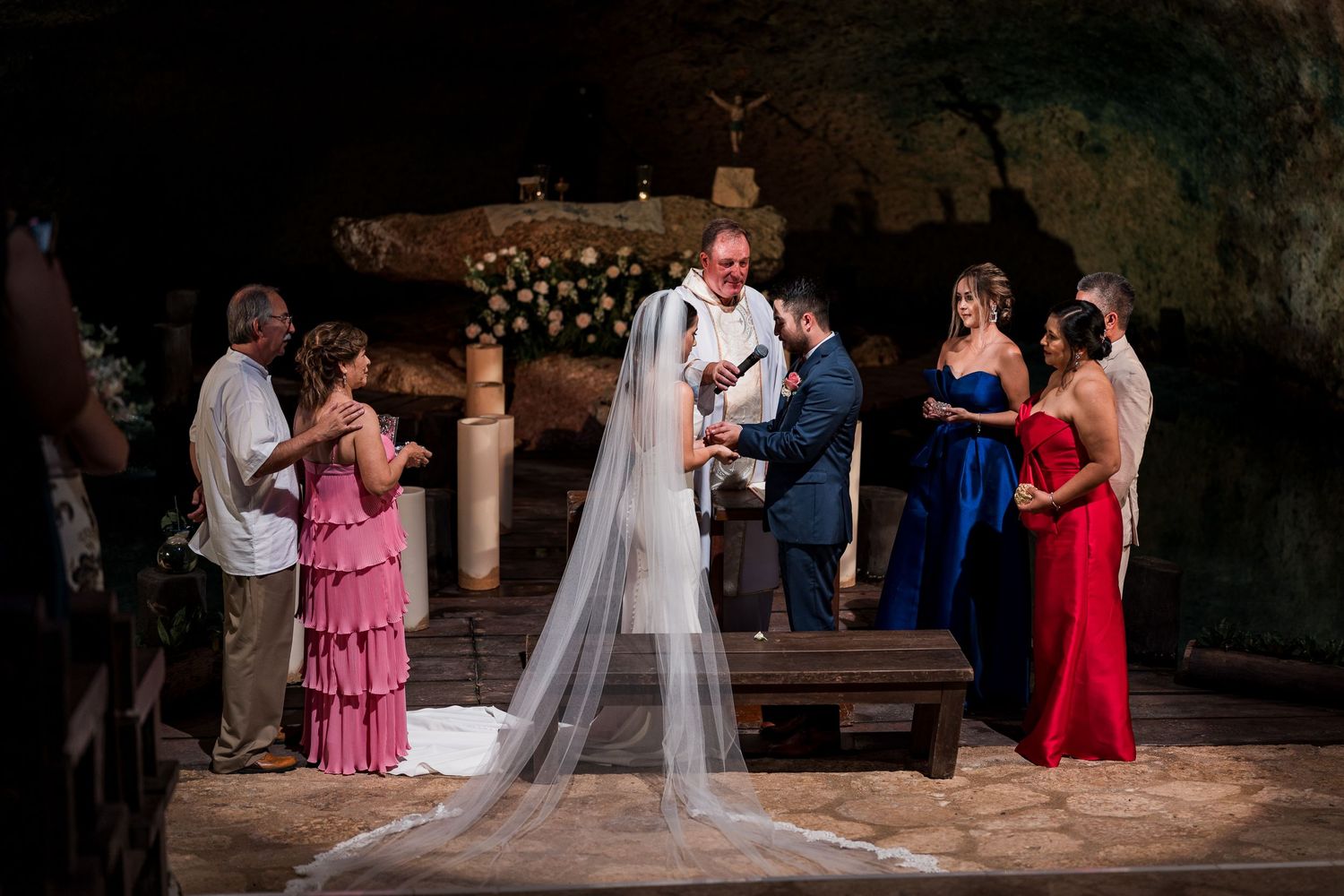boda en capilla del parque Xcaret