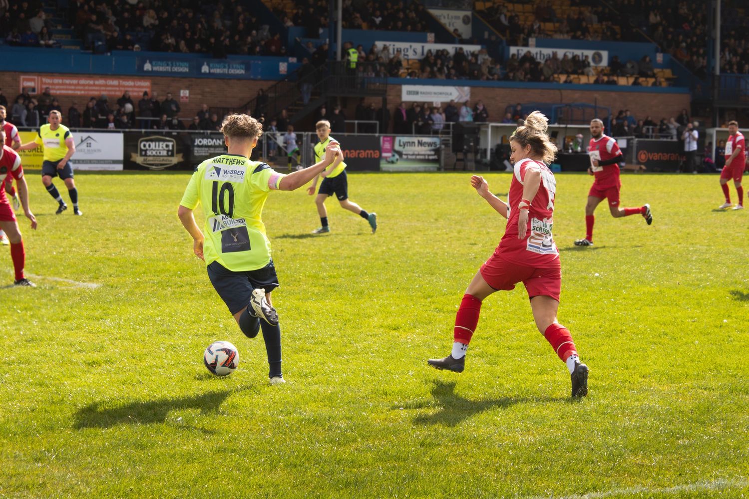 Photography for Charity Football Match.

Image includes Ex Wolves Player, Boxer Kirstie 