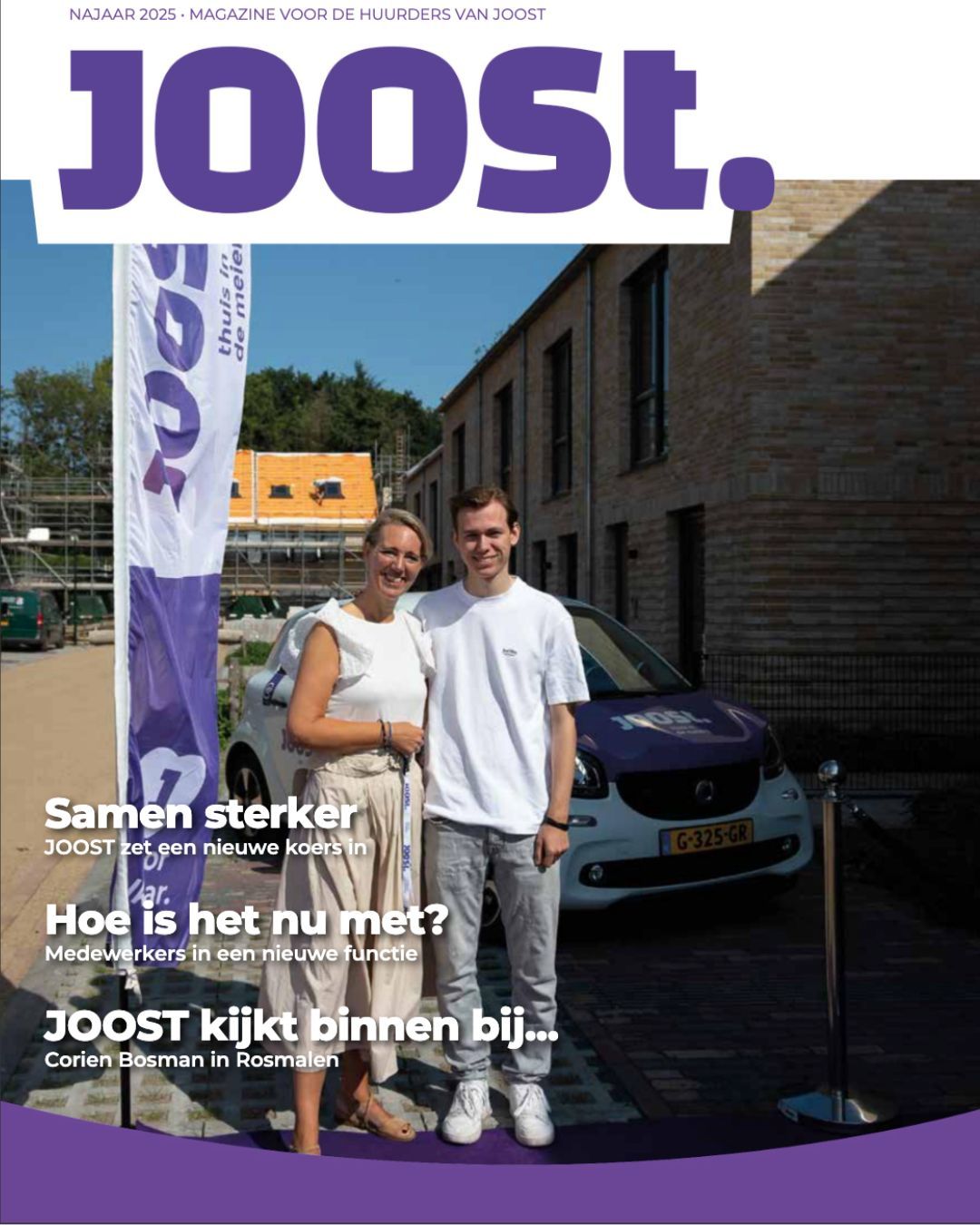 Coverfoto van het huurdermagazine Joost van woonstichting Joost.