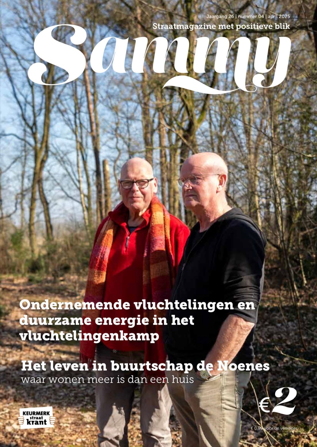 Coverfoto van Straat Magazine Sammy over het wonen op een vakantiepark in Oisterwijk.