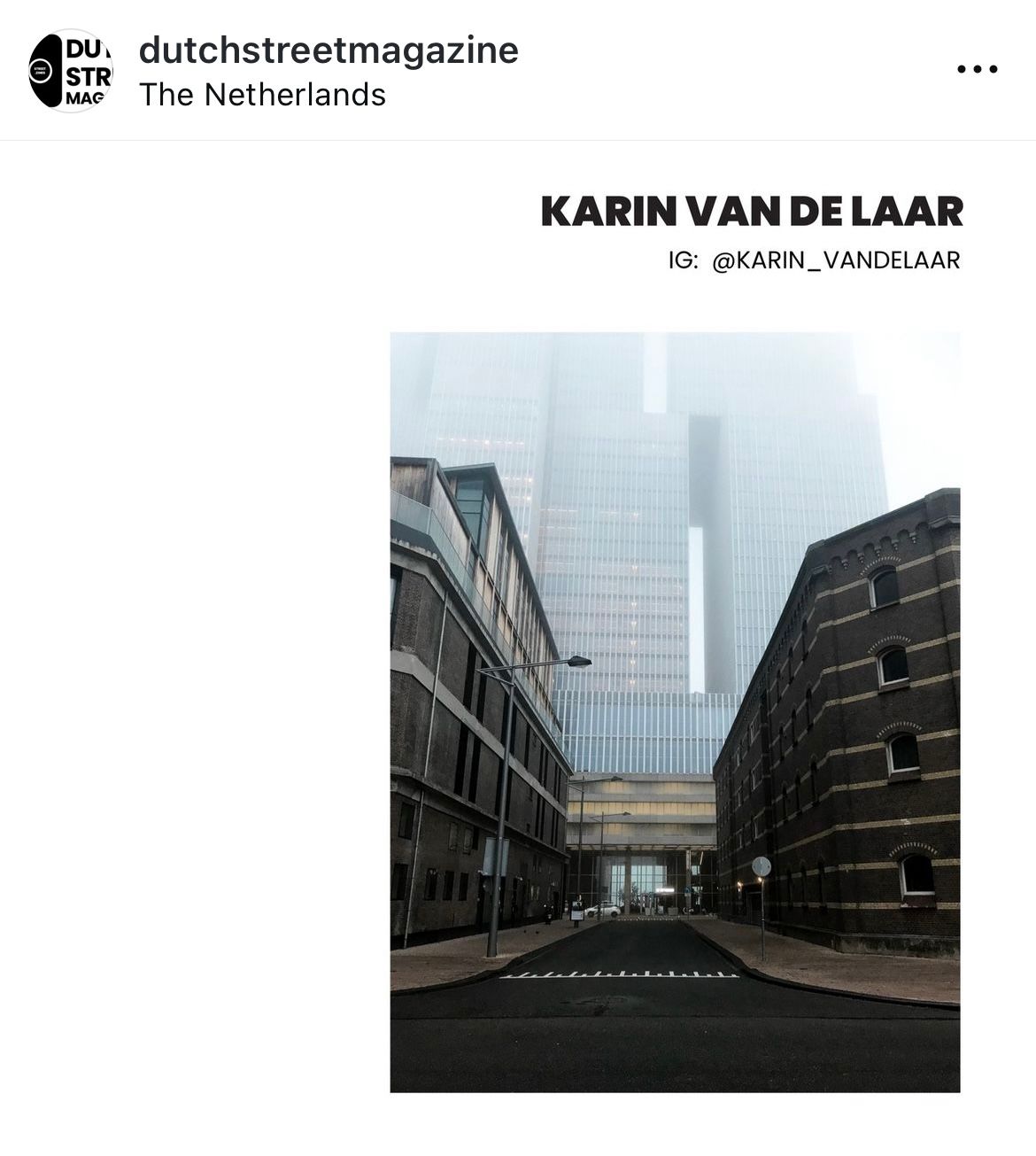 Dutch Street Magazine met een mooie foto uit Rotterdam.