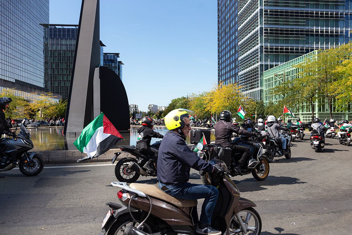 Rode lijn protest 7 September 2025 Brussel.