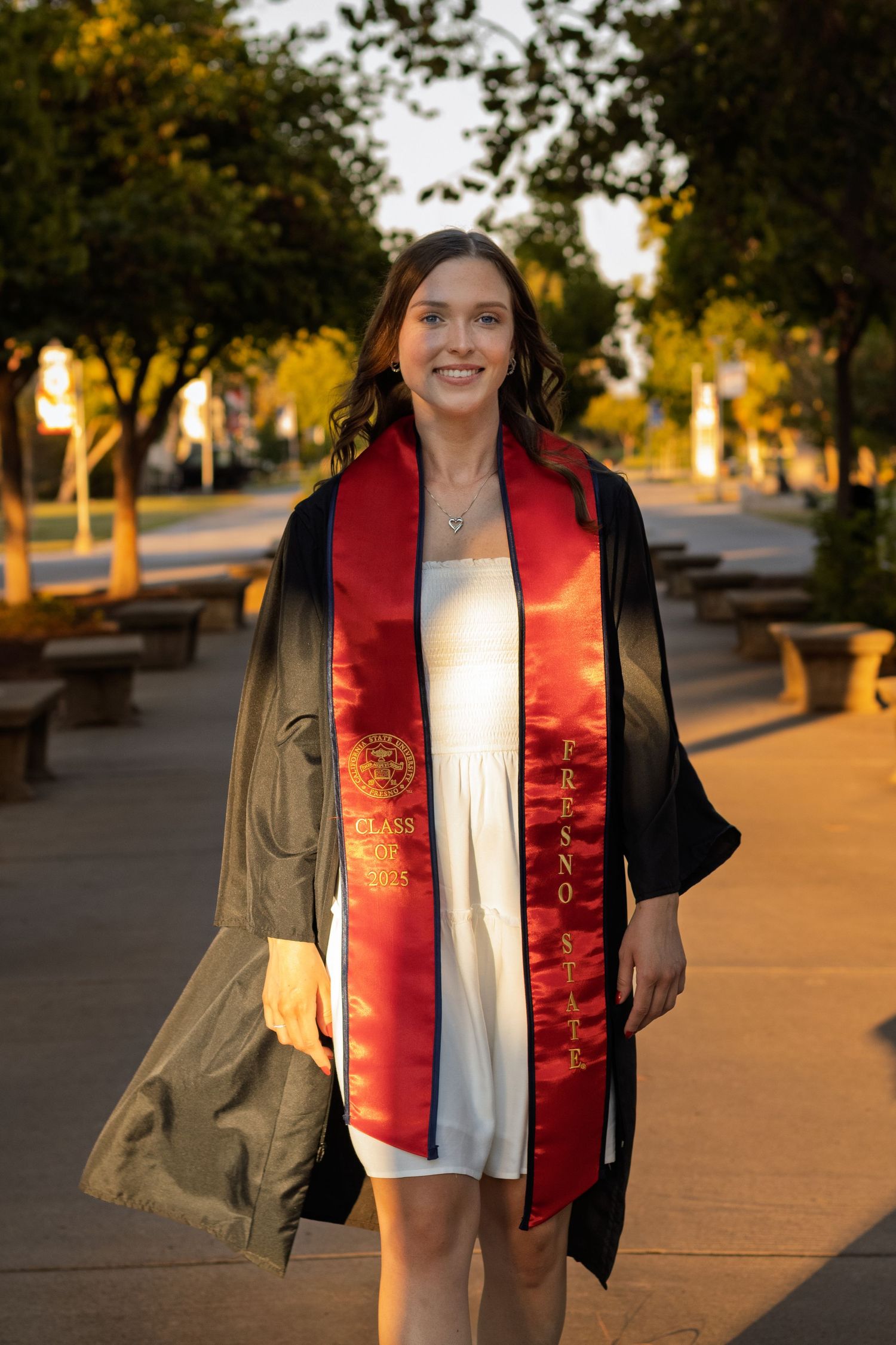 Editorial graduation portrait with natural light