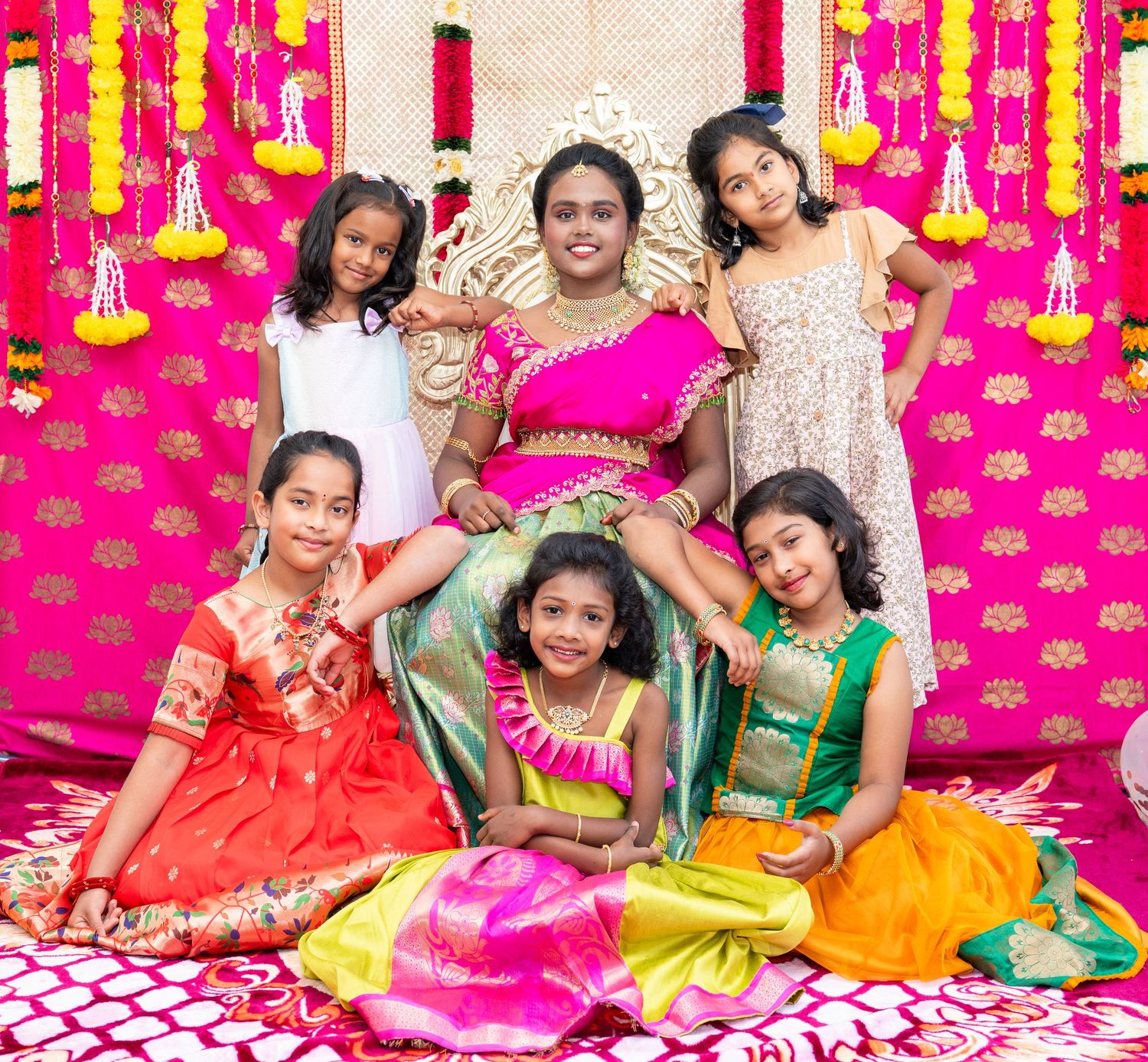 half sari ceremony photo shoot india culture