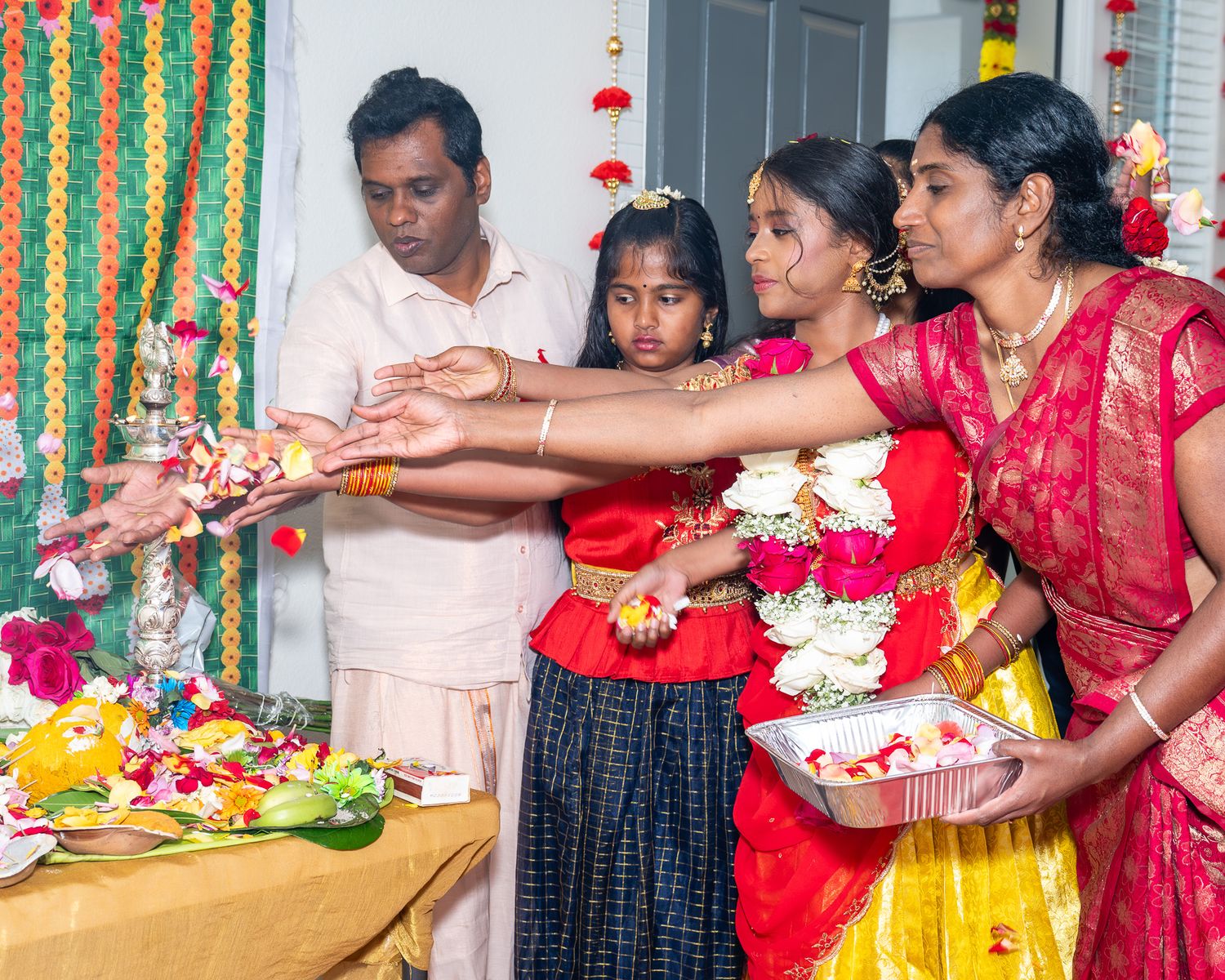 half sari ceremony photo shoot india culture