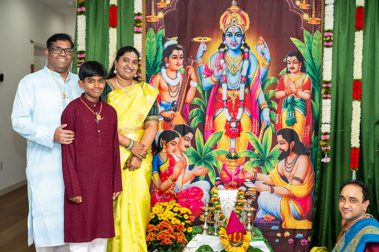 pooja ceremony photo shoot