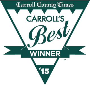 Carroll County Times Best of Carroll's 2015 green winner award banner.
