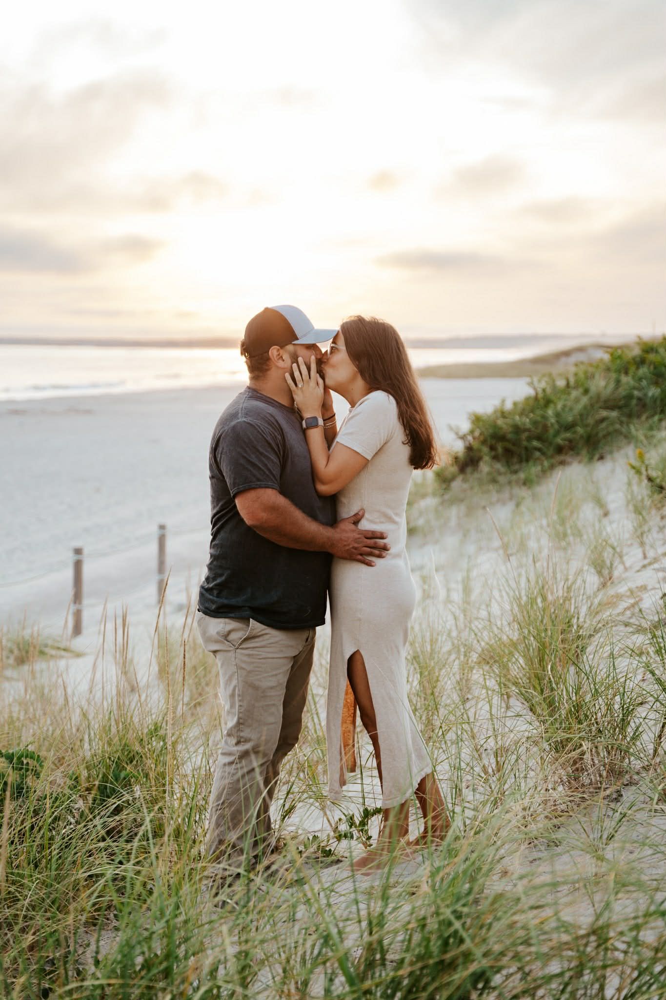 Engagement session photography at Horseneck Beach Westport MA
