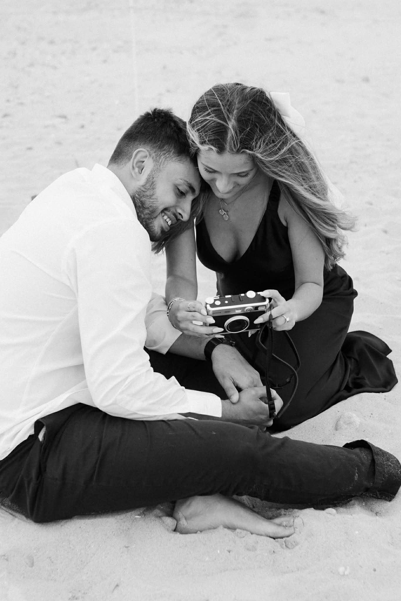 Couple photography. black and white soft and romantic.
