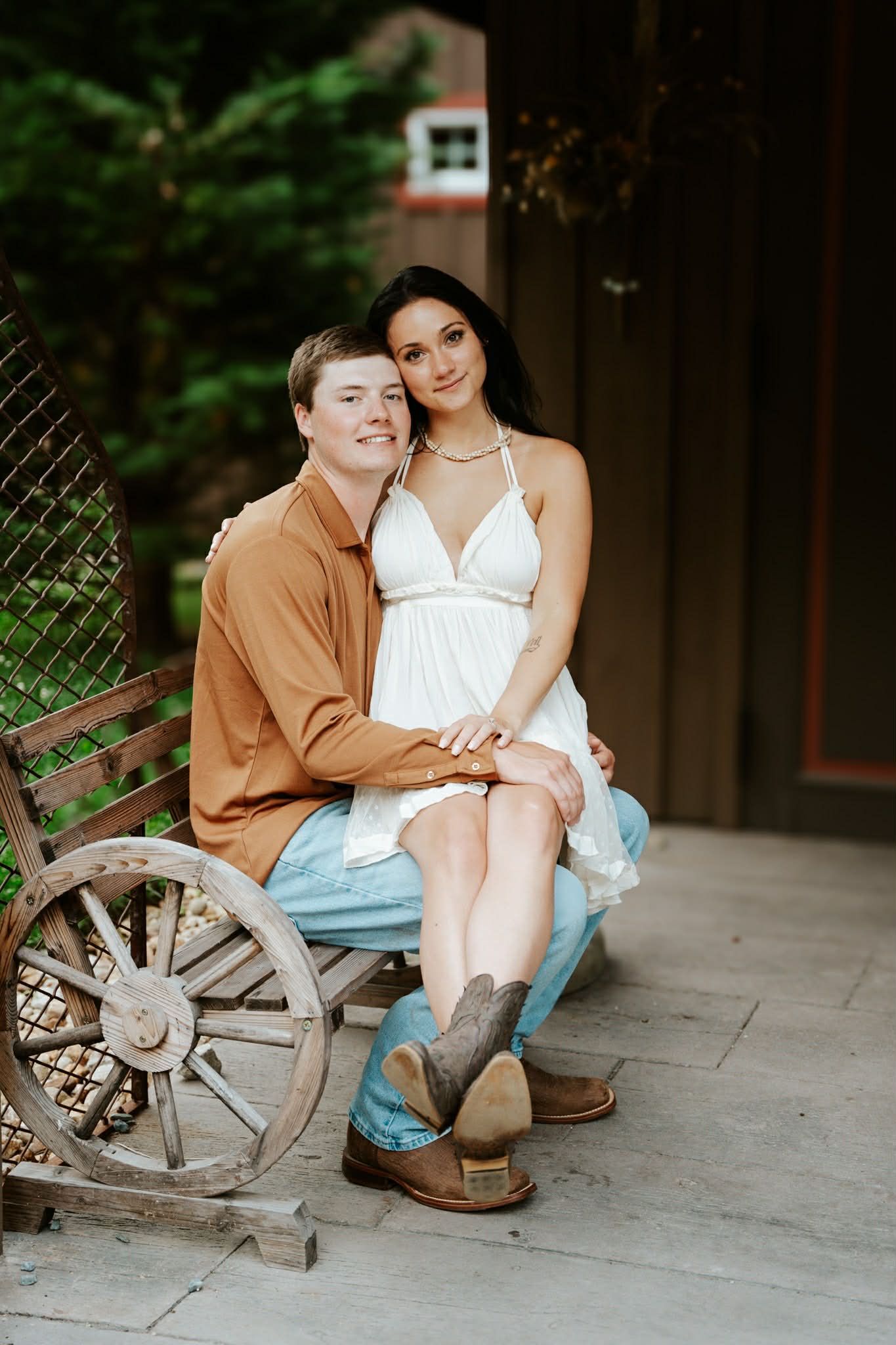 Engagement photography by Wild In Bloom Beauty Co. at five bridge inn Rehobeth MA