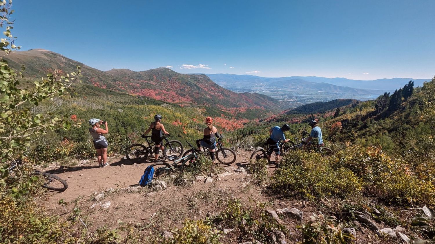 Mountain biking in Guardsmans pass