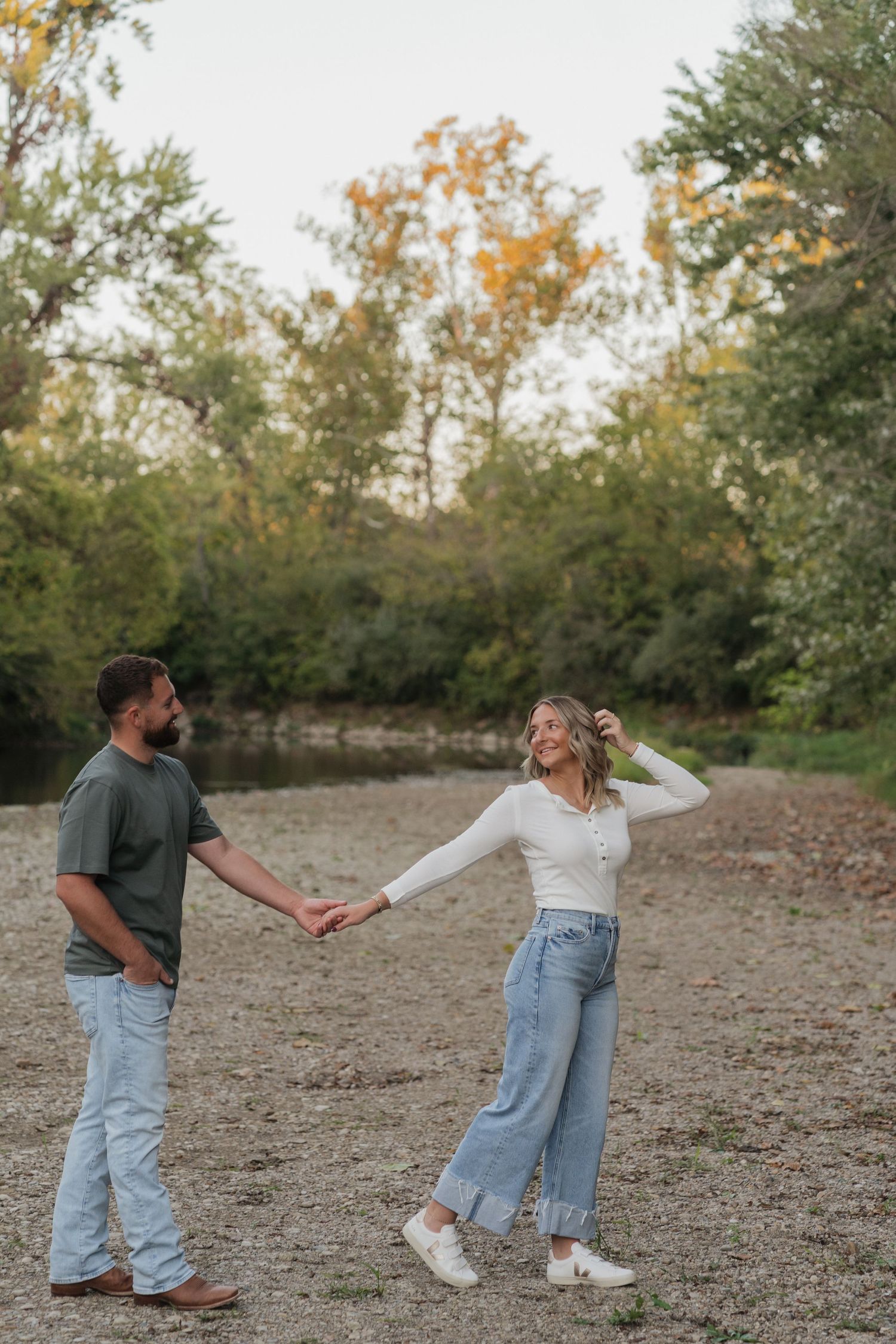 Couple Photography / Engagement photography session at Fairfield Lakes Lafayette Indiana