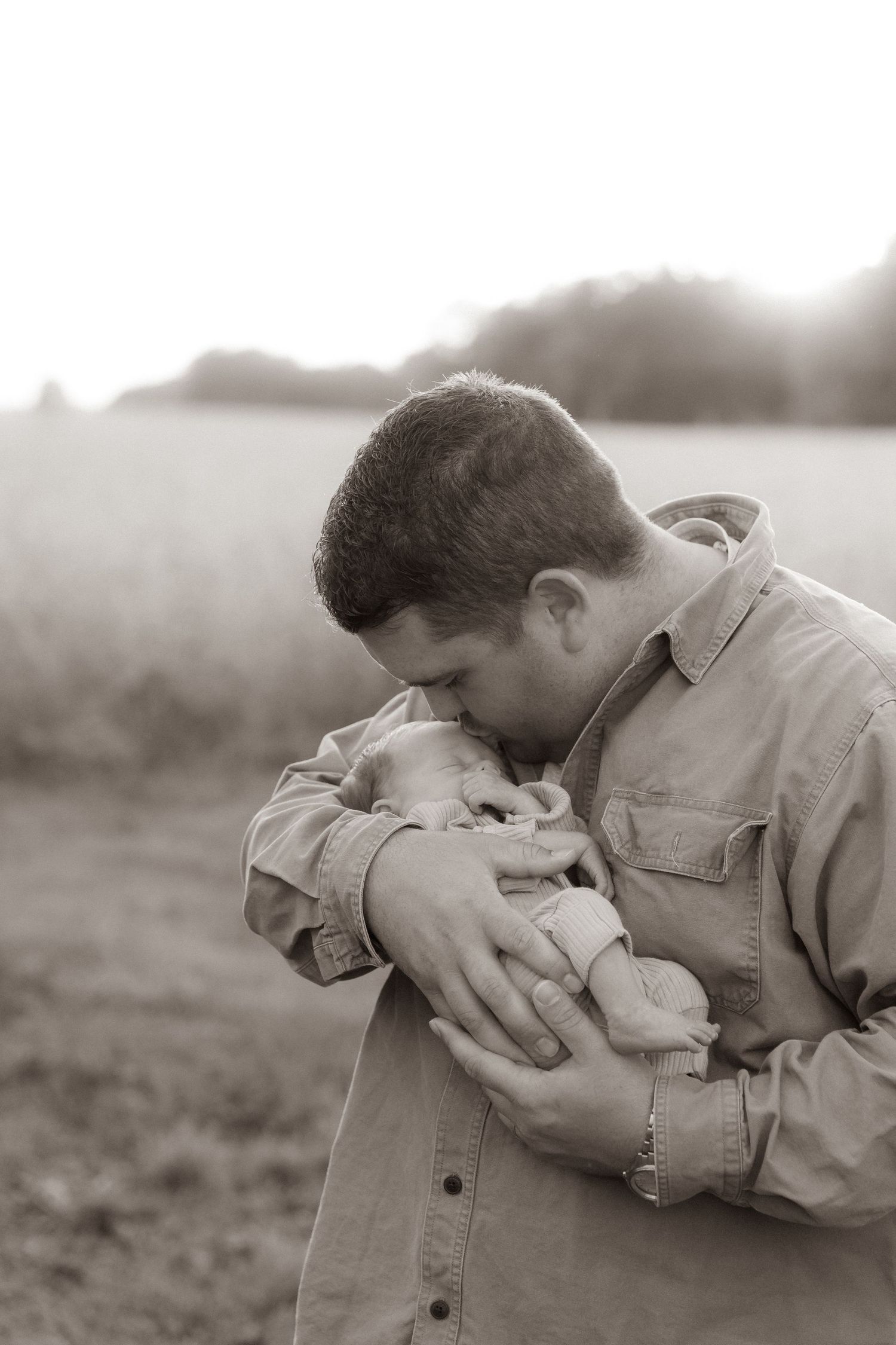 Family photography session at private property in Camden, Indiana