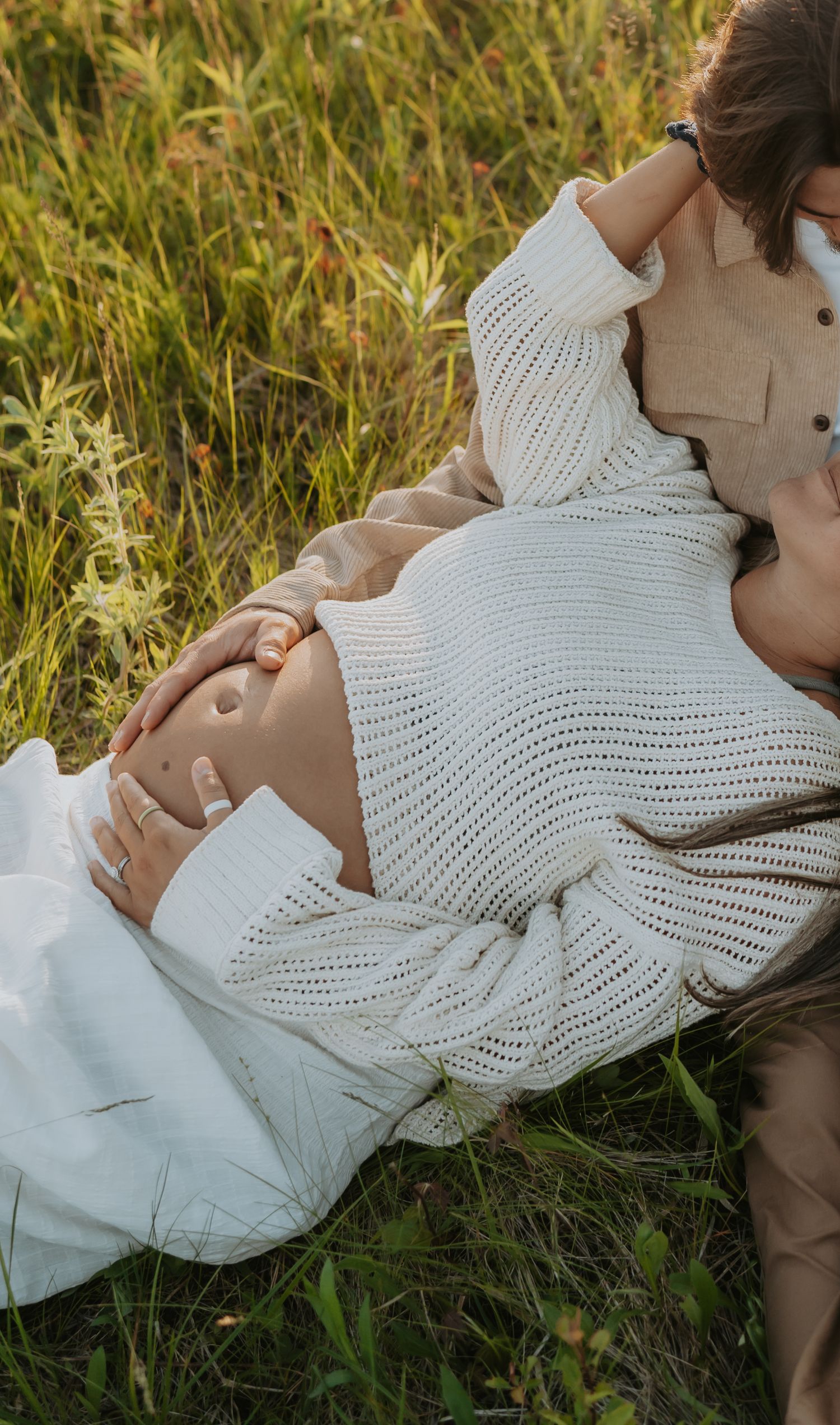 Maternity photography session on private property in Lafayette, Indiana