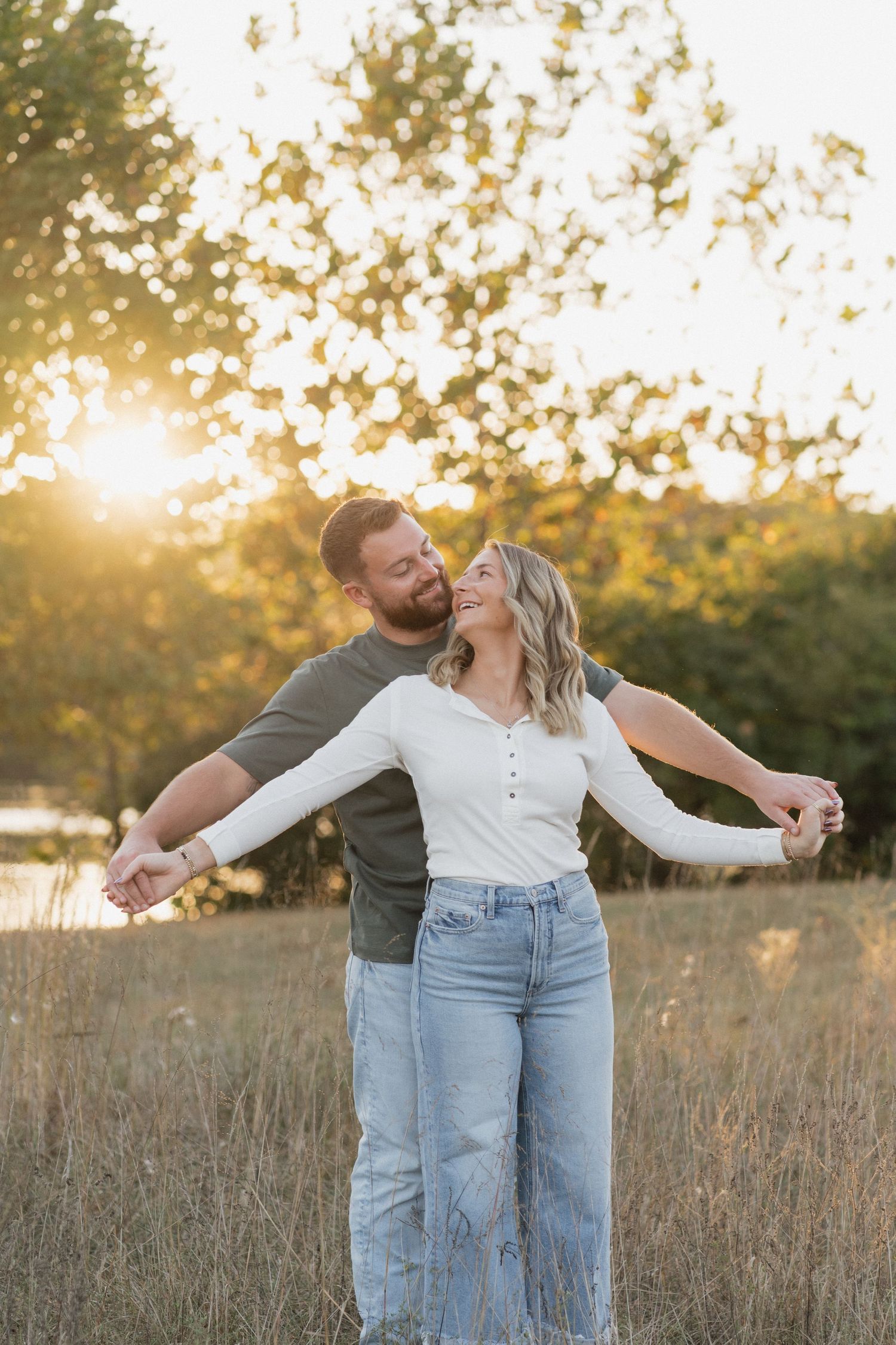 Couple Photography / Engagement photography session at Fairfield Lakes Lafayette Indiana