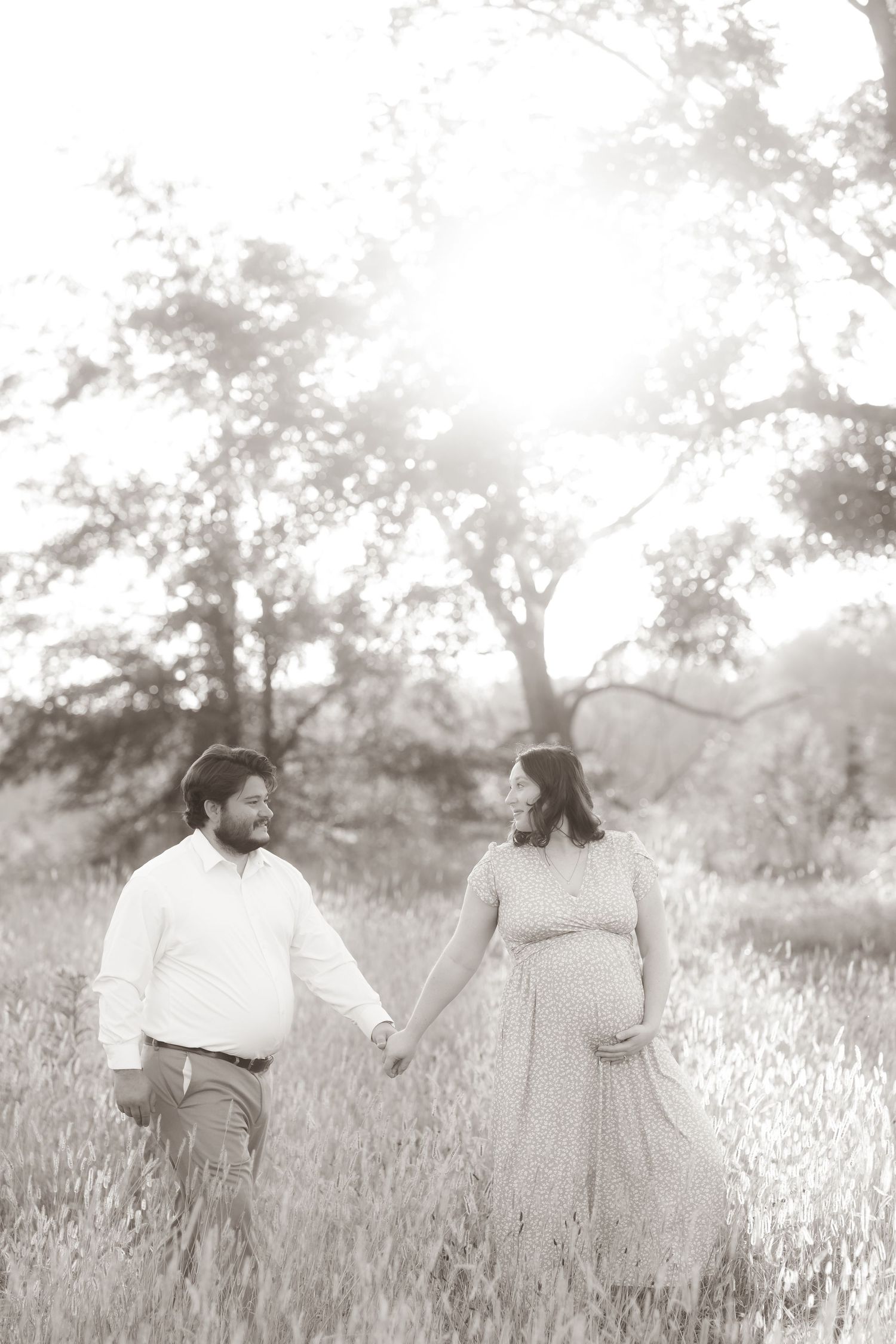 Maternity photography session at private property in Camden, Indiana