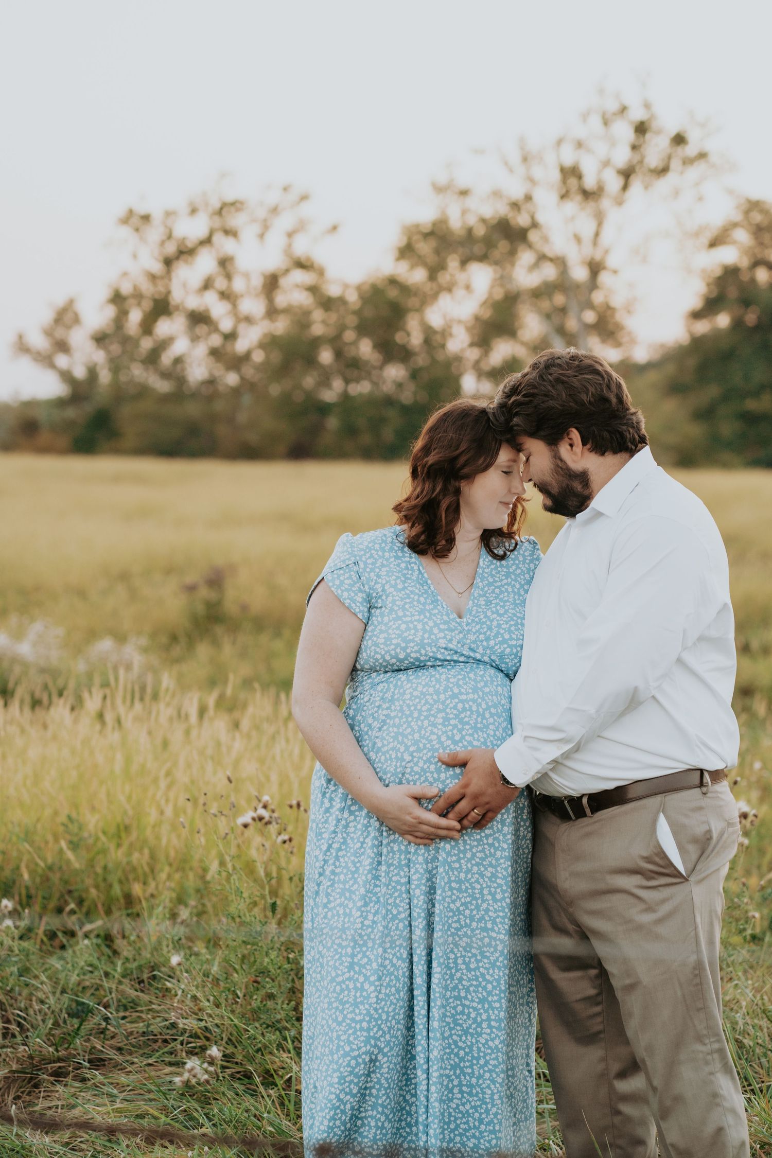 Maternity photography session at private property in Camden, Indiana