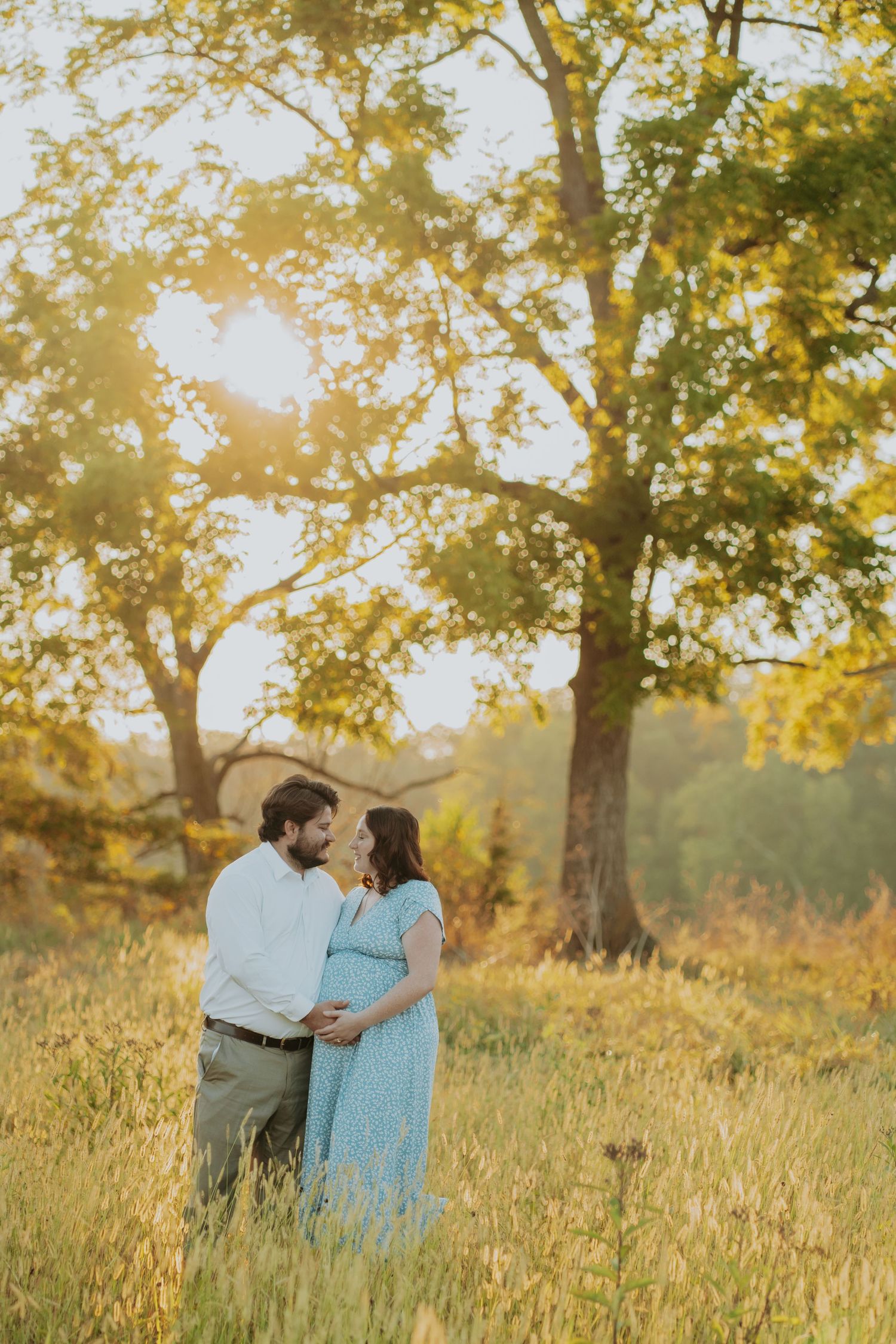 Maternity photography session at private property in Camden, Indiana