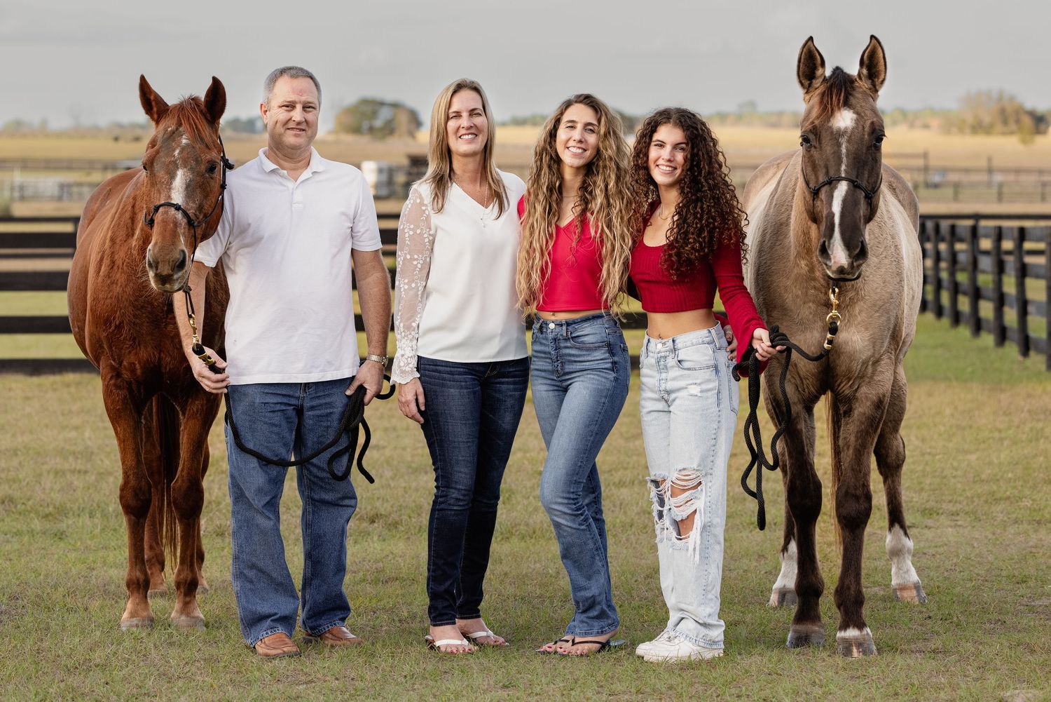 Family portrait session with horses. Brooksville FL Keli Wakeley/Keli Wakeley Photography