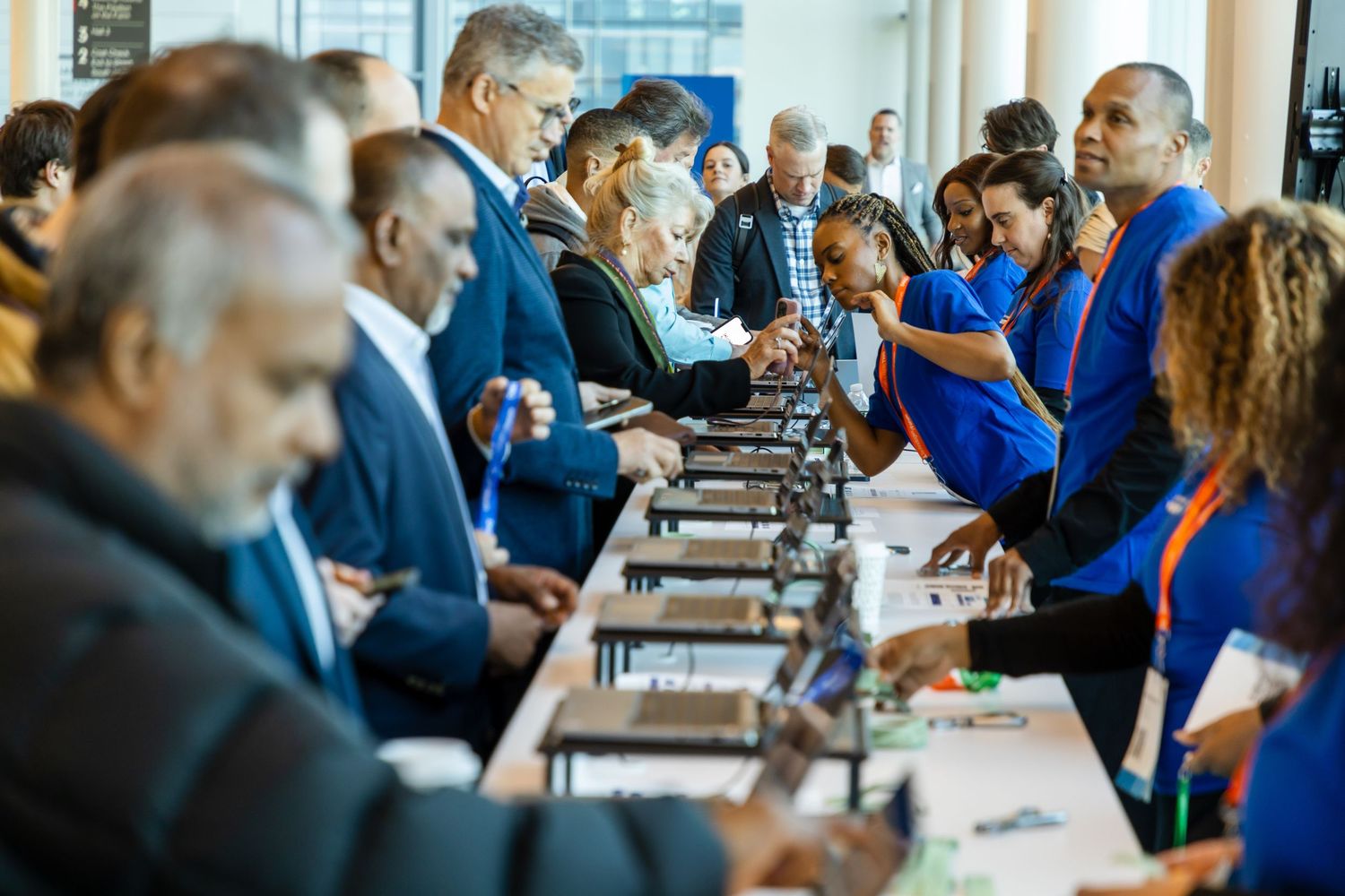 Event photography services for corporate meetings in NYC and Jersey City at Javit Center.