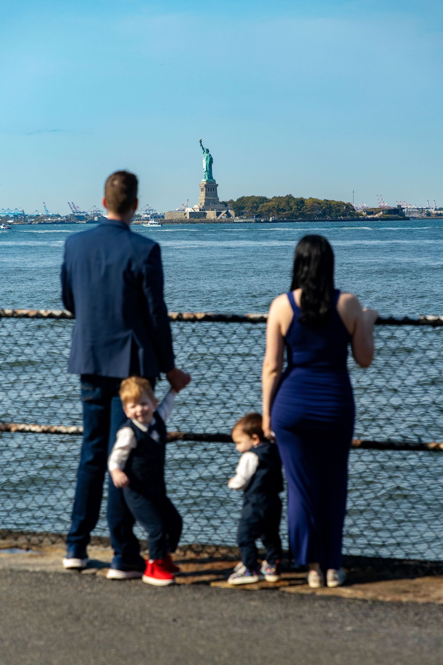 Family photo session in New York City — candid, natural portraits in an urban setting.