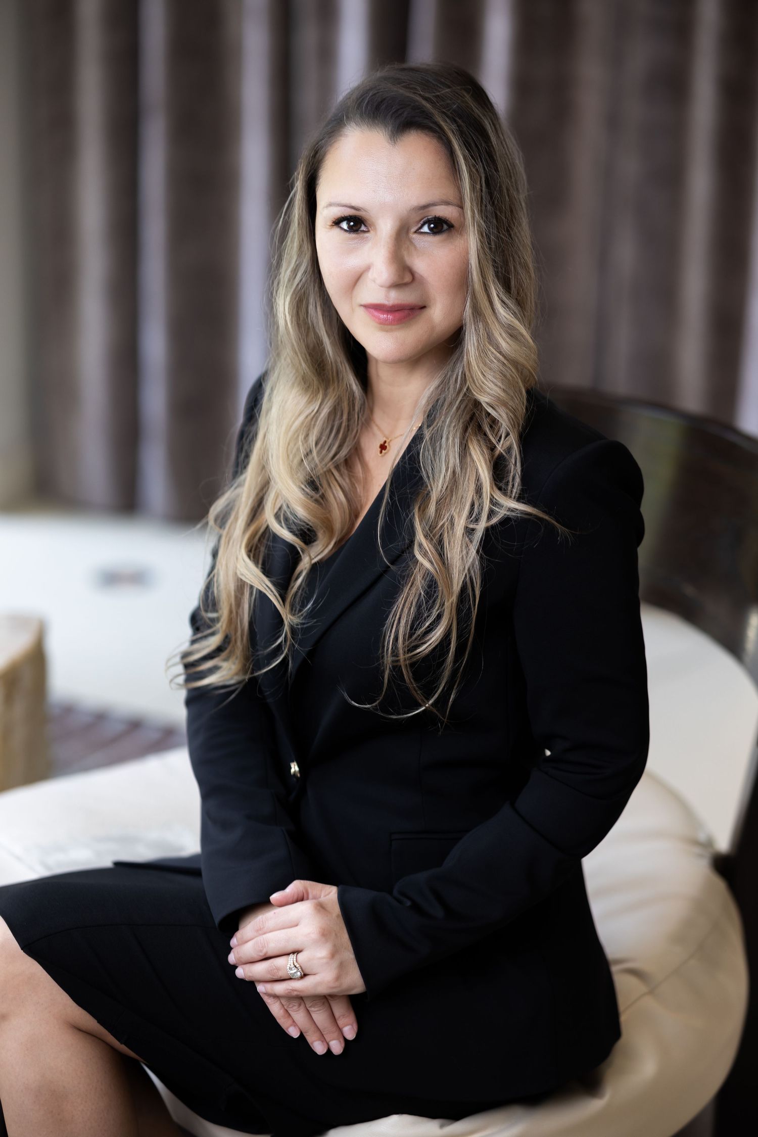 Business professional posing for a clean, natural headshot session – NYC & Jersey City.