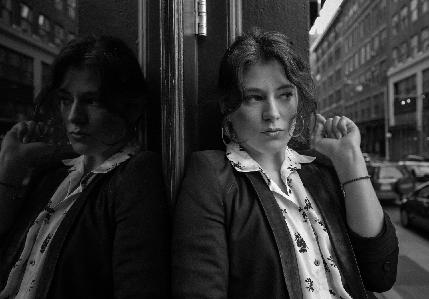 Black and white professional portrait of a business executive - NYC lifestyle photography.