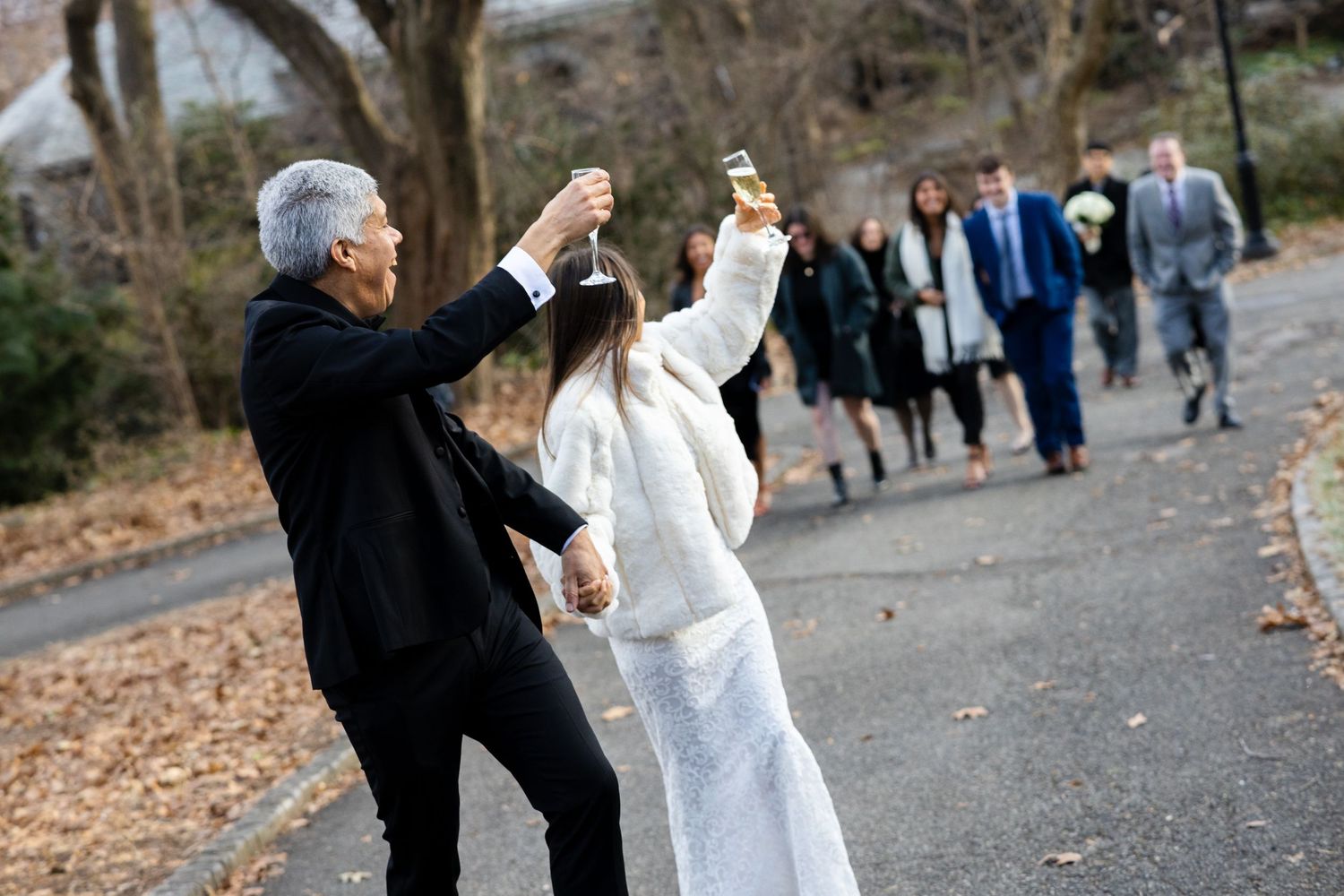 Luxury wedding photography in NYC, featuring a professional portrait of a bride and groom.