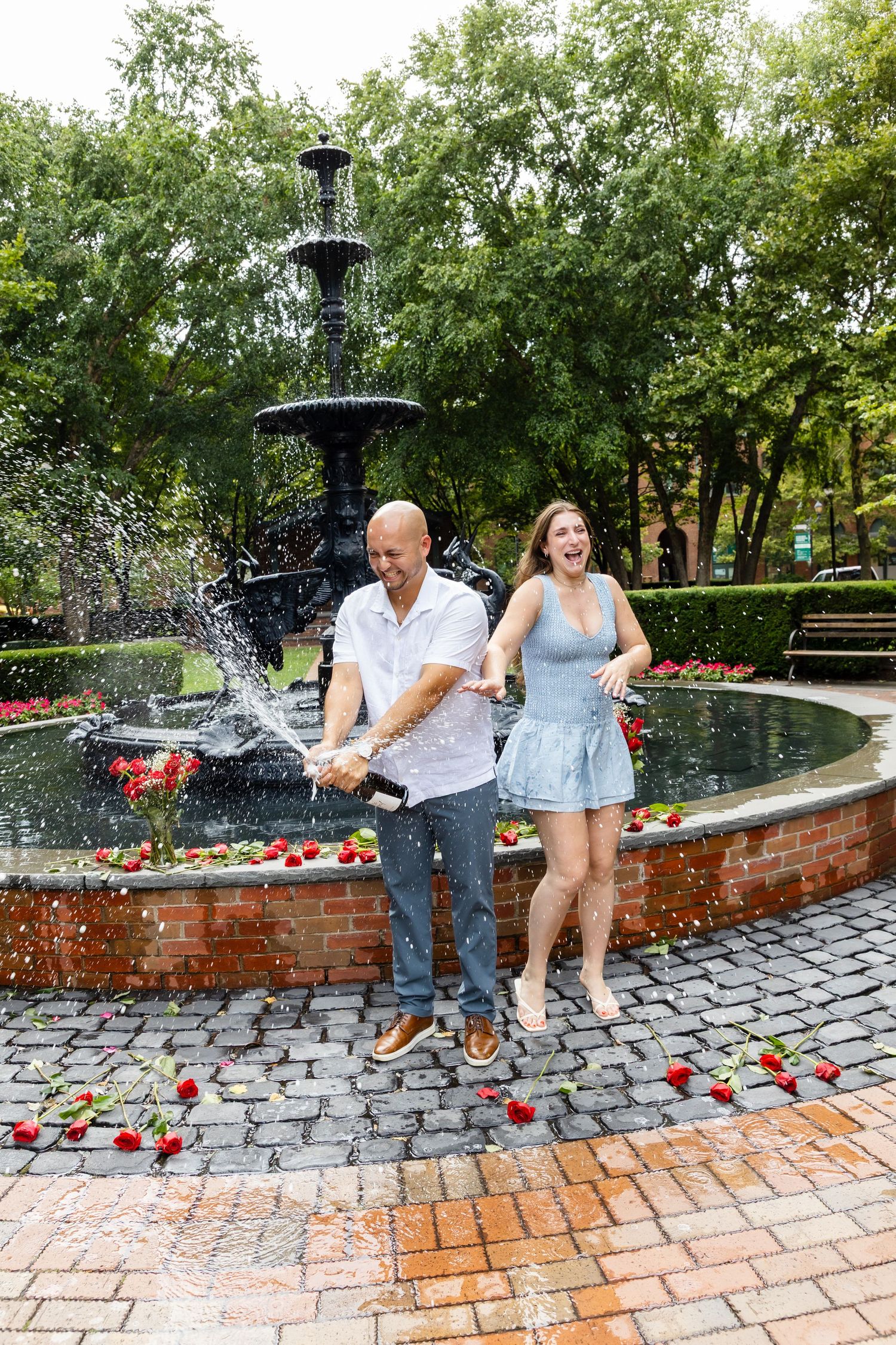 Surprise proposal and engagement photography in NYC, Jersey City, and Hoboken — emotional, candid moments captured in iconic locations.