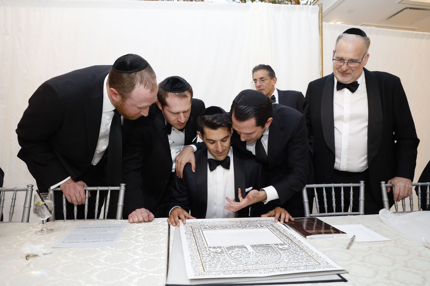 Luxury Jewish wedding photography in NYC, featuring a professional portrait of a bride and groom.