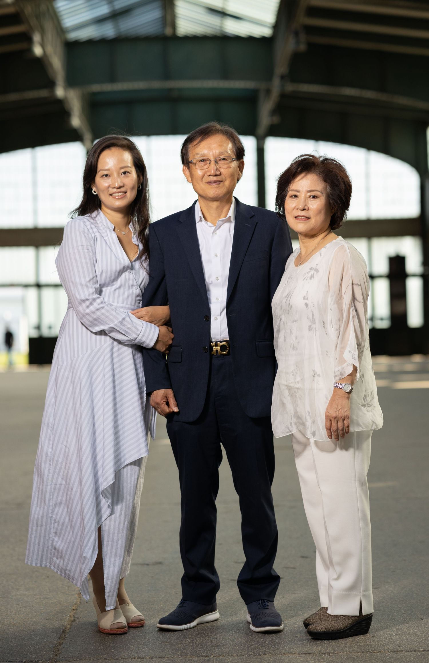 Family photo session at Liberty State Park in Jersey City — candid portraits with NYC skyline views.