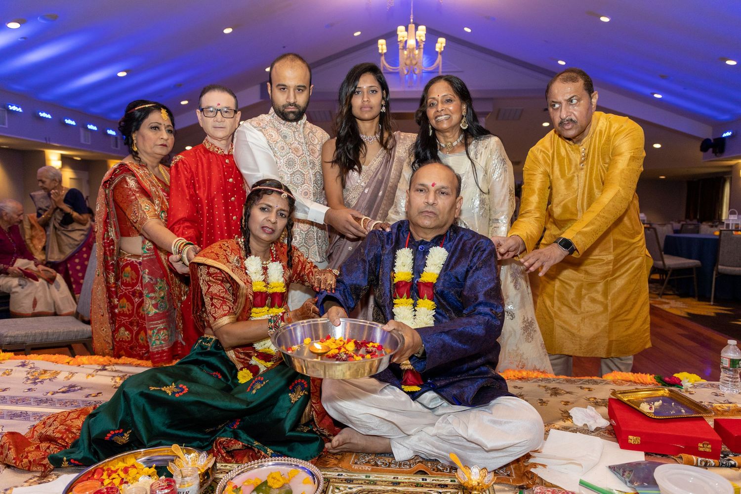 Luxury Indian wedding photography in NYC and Jersey City, featuring a professional portrait of a bride and groom.