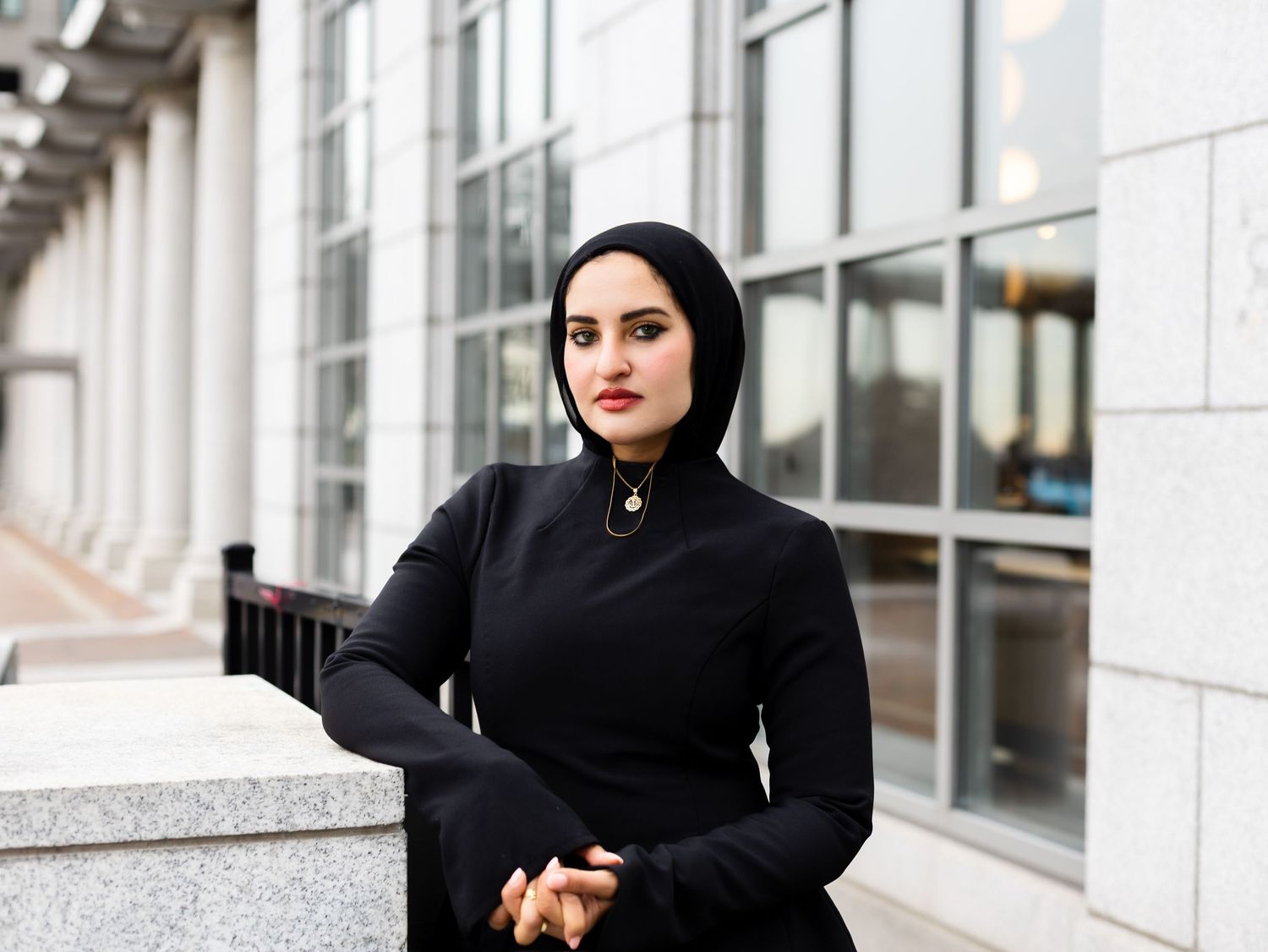 Professional outdoor headshot for a NYC-based entrepreneur and creative.
