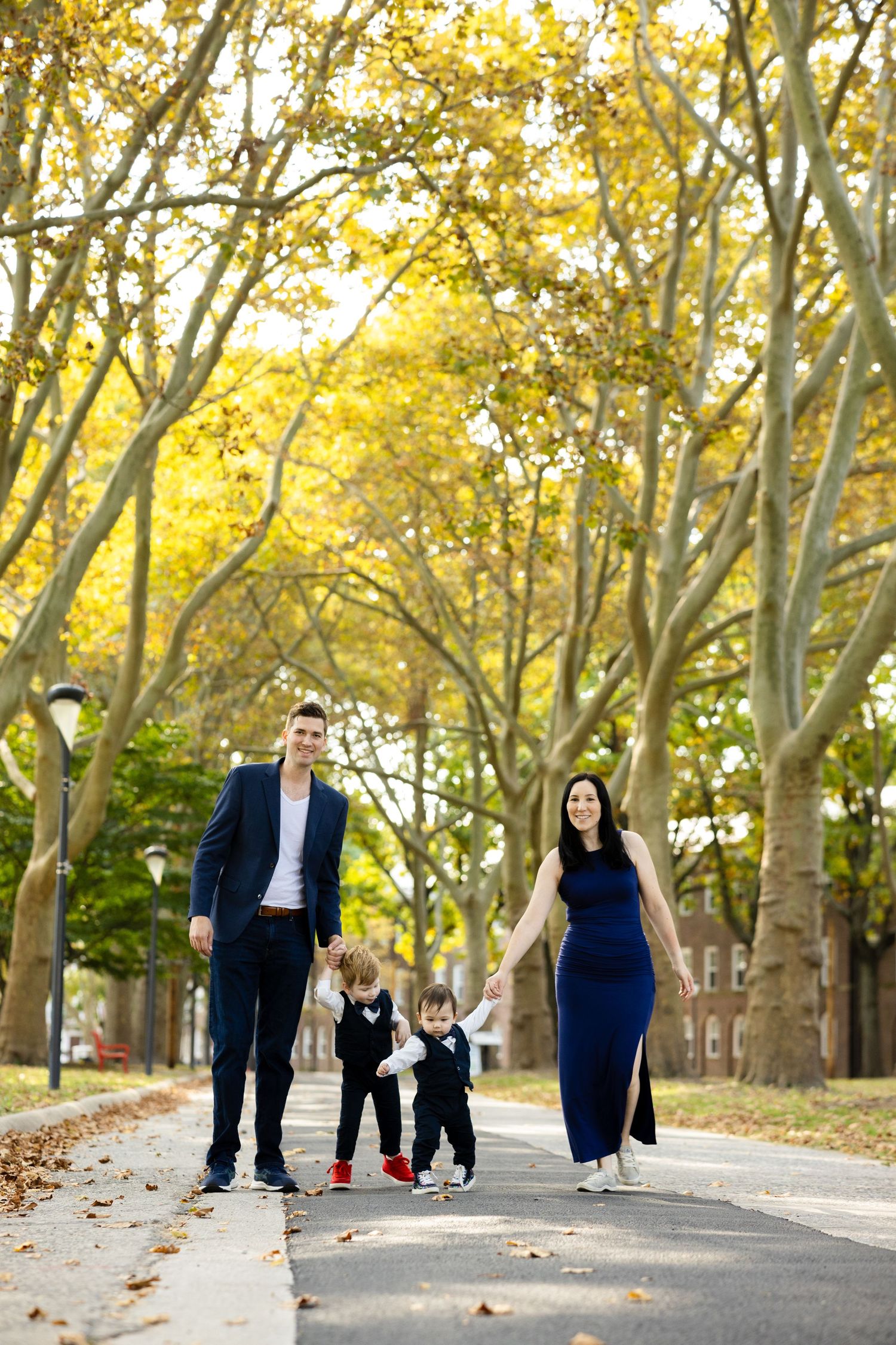 Family photo session in New York City — candid, natural portraits in an urban setting.