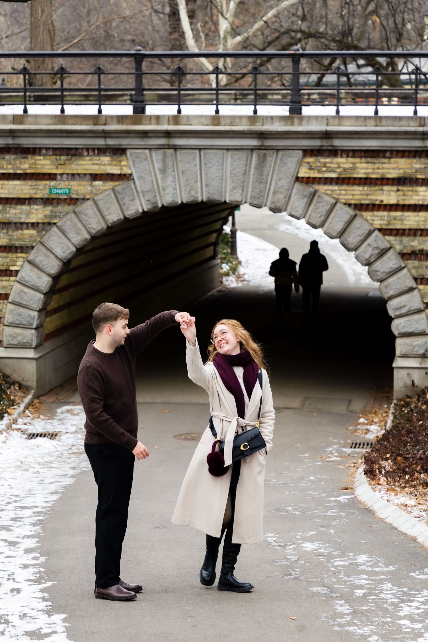 Timeless couple's portrait session at Bethesda Terrace, Central Park – Romantic lifestyle photography in the heart of Manhattan, NYC.