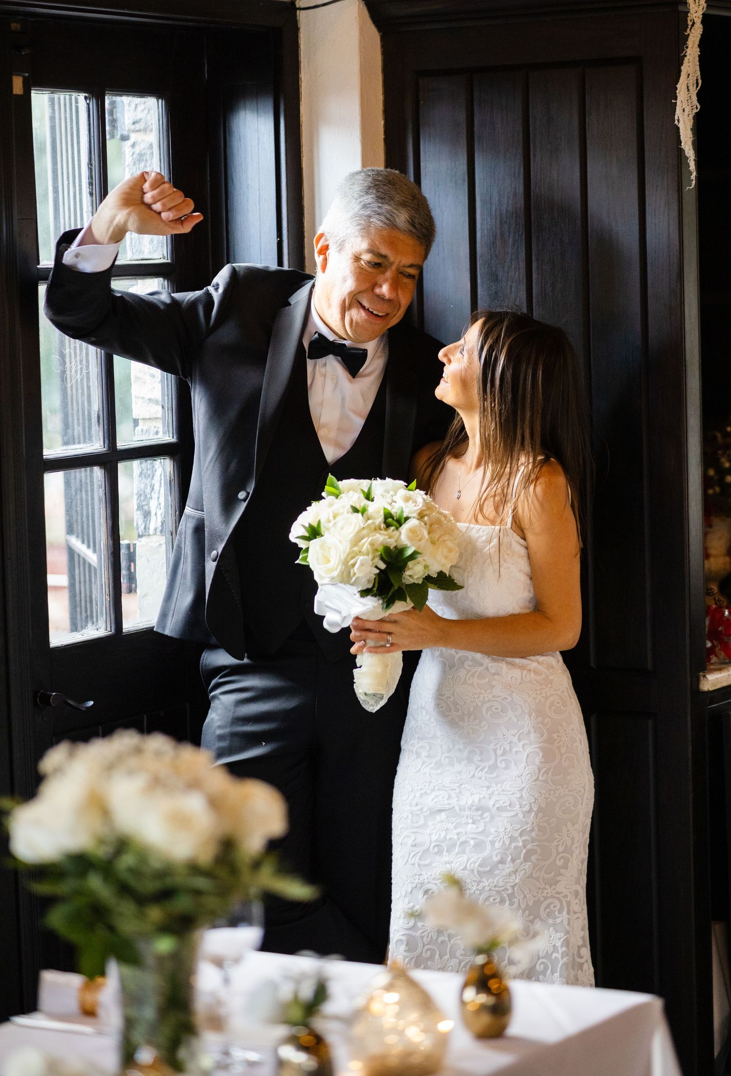 Luxury wedding photography in NYC, featuring a professional portrait of a bride and groom.