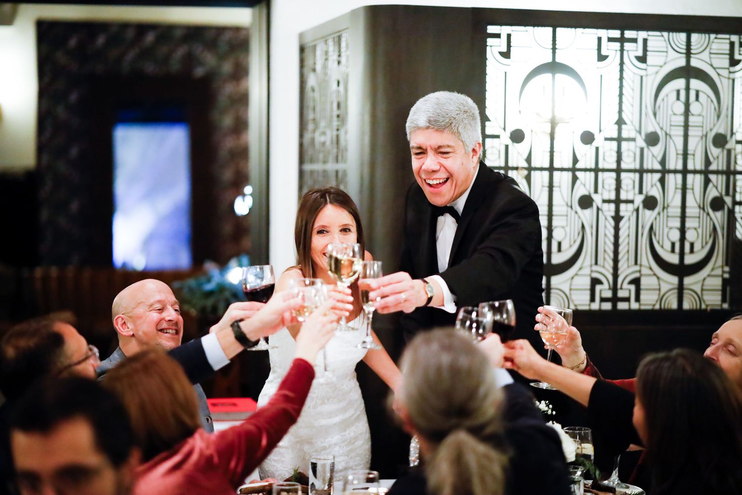 Luxury wedding photography in NYC, featuring a professional portrait of a bride and groom.