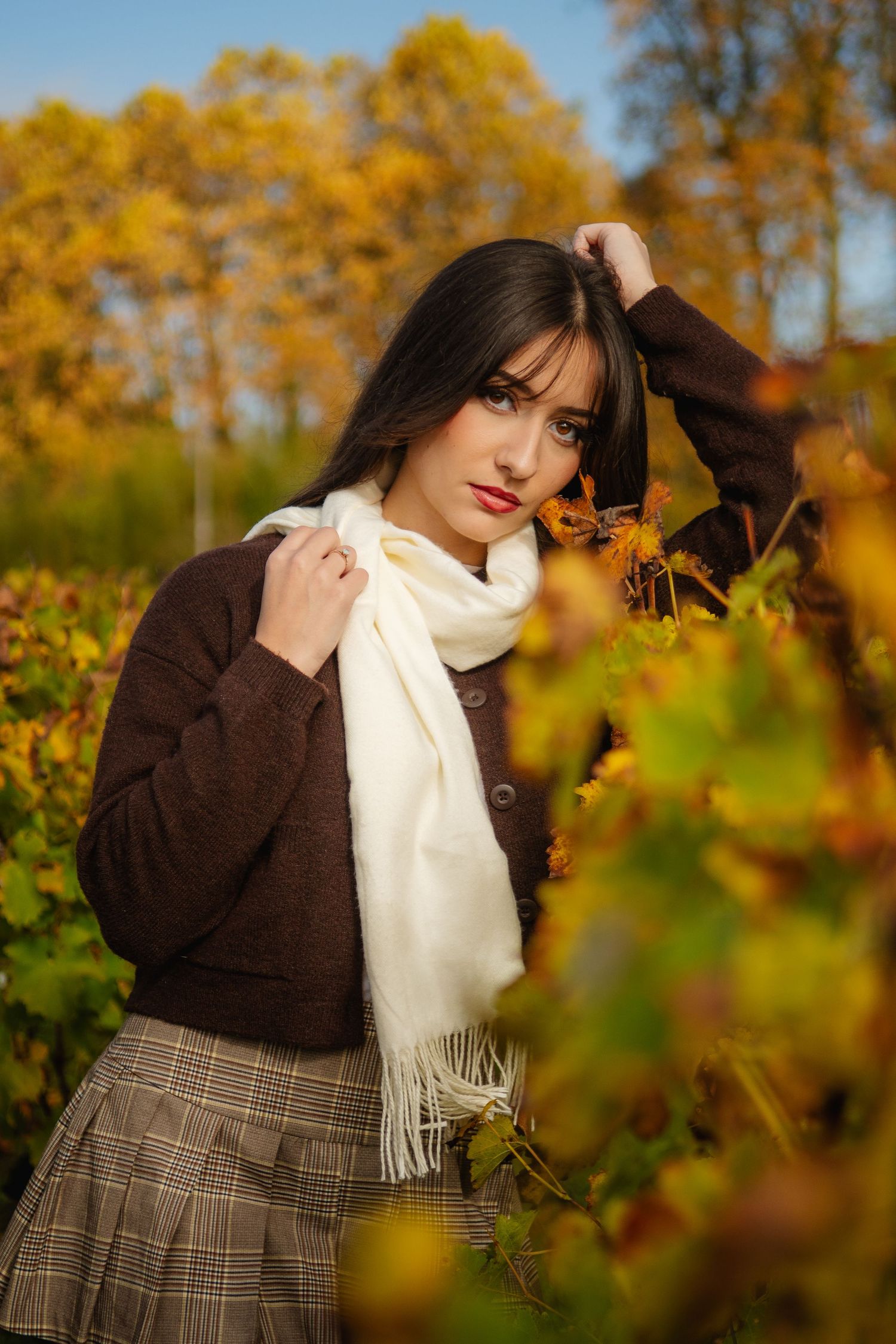 portrait vigne femme bordeaux