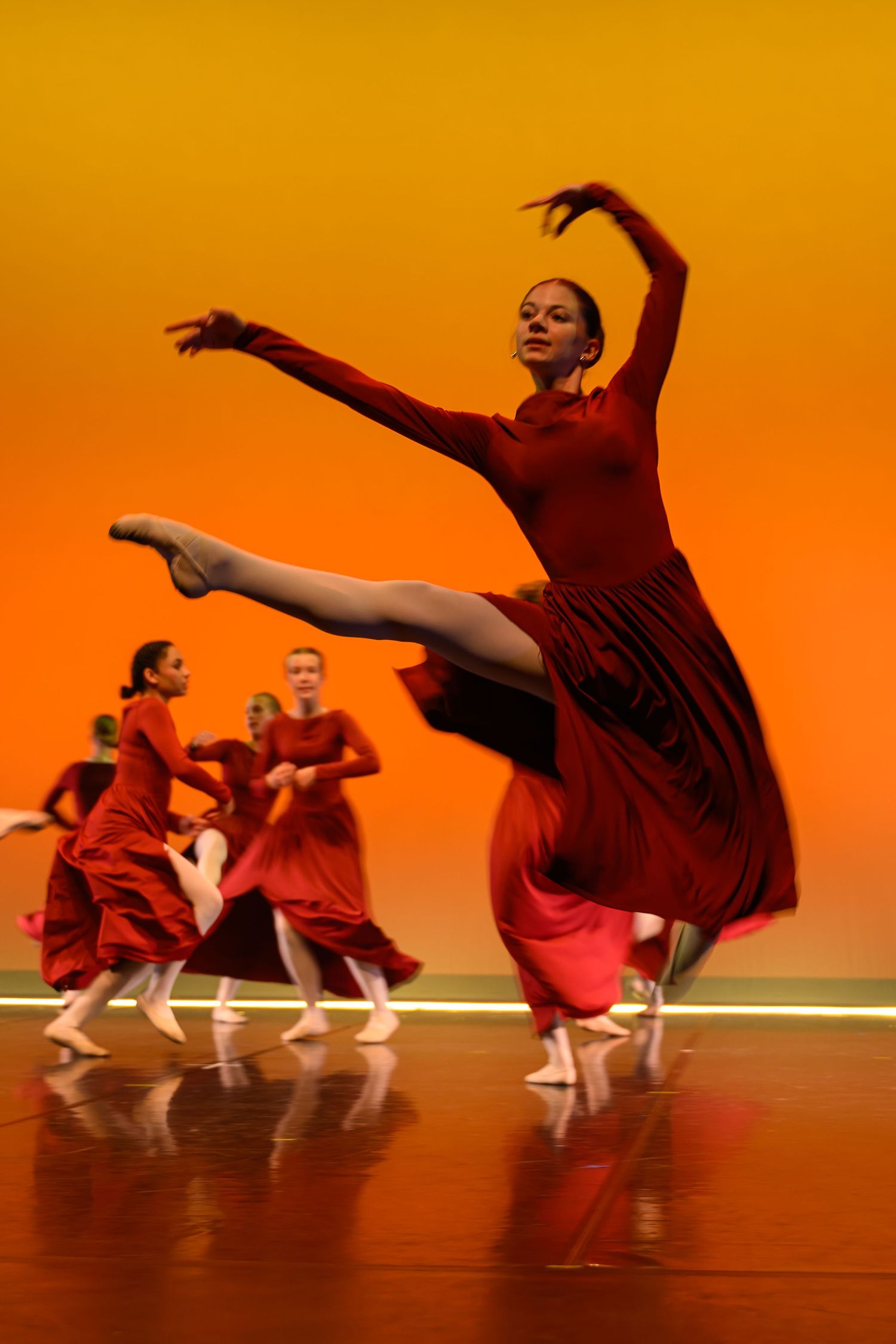 Danseurs pendant un spectacle à Bordeaux