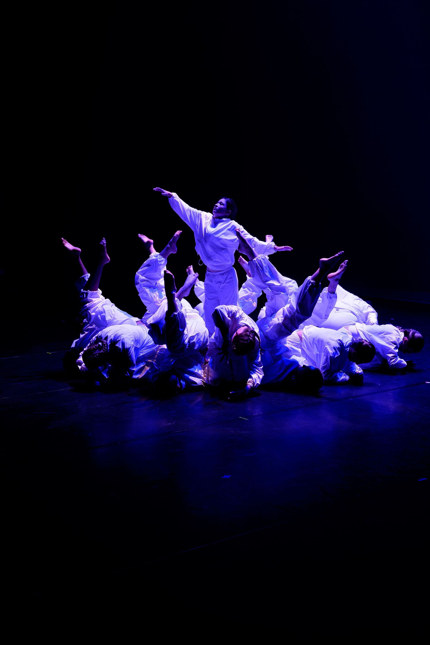 Danseurs pendant un spectacle à Bordeaux