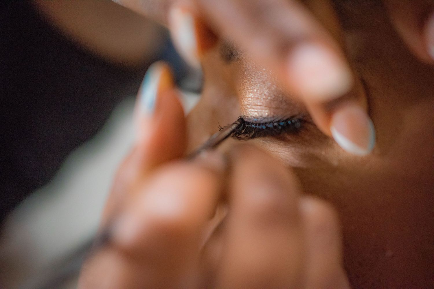 Destination Wedding Photographer in Jamaica taking a detail image of a bride getting dressed