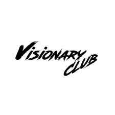 Black text logo design with 'Visionary' in custom typography.