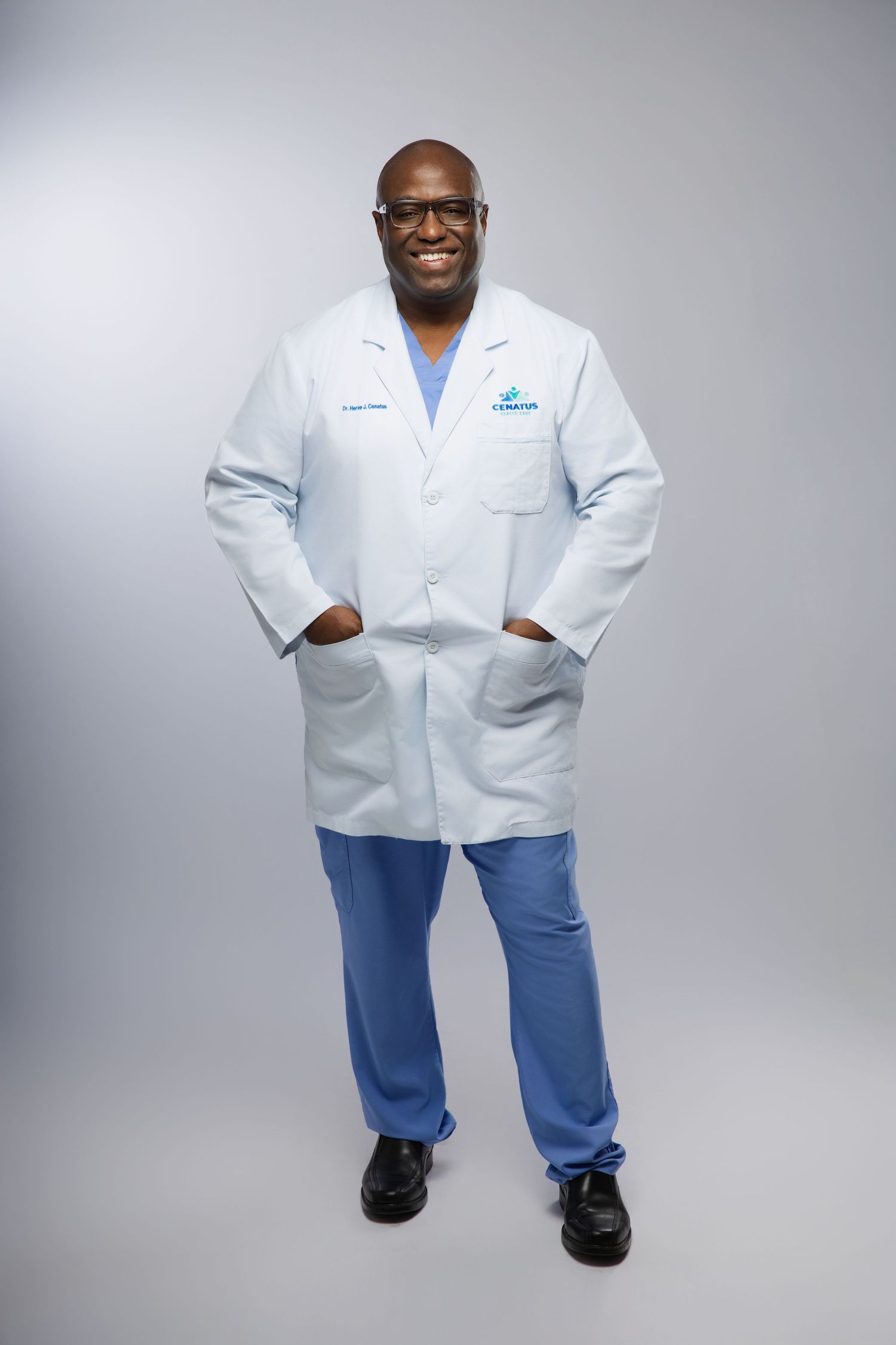 Branding session for Tampa Doctor in studio, professional headshots and poses by Rashad Gilmore Photography