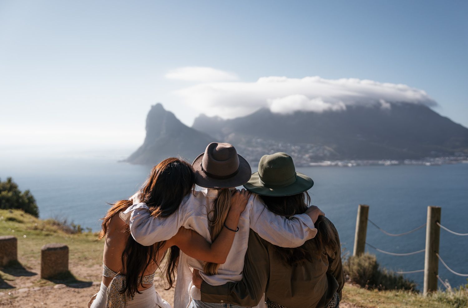 Scenic coastal mountain views with dramatic cliffs overlooking the ocean.